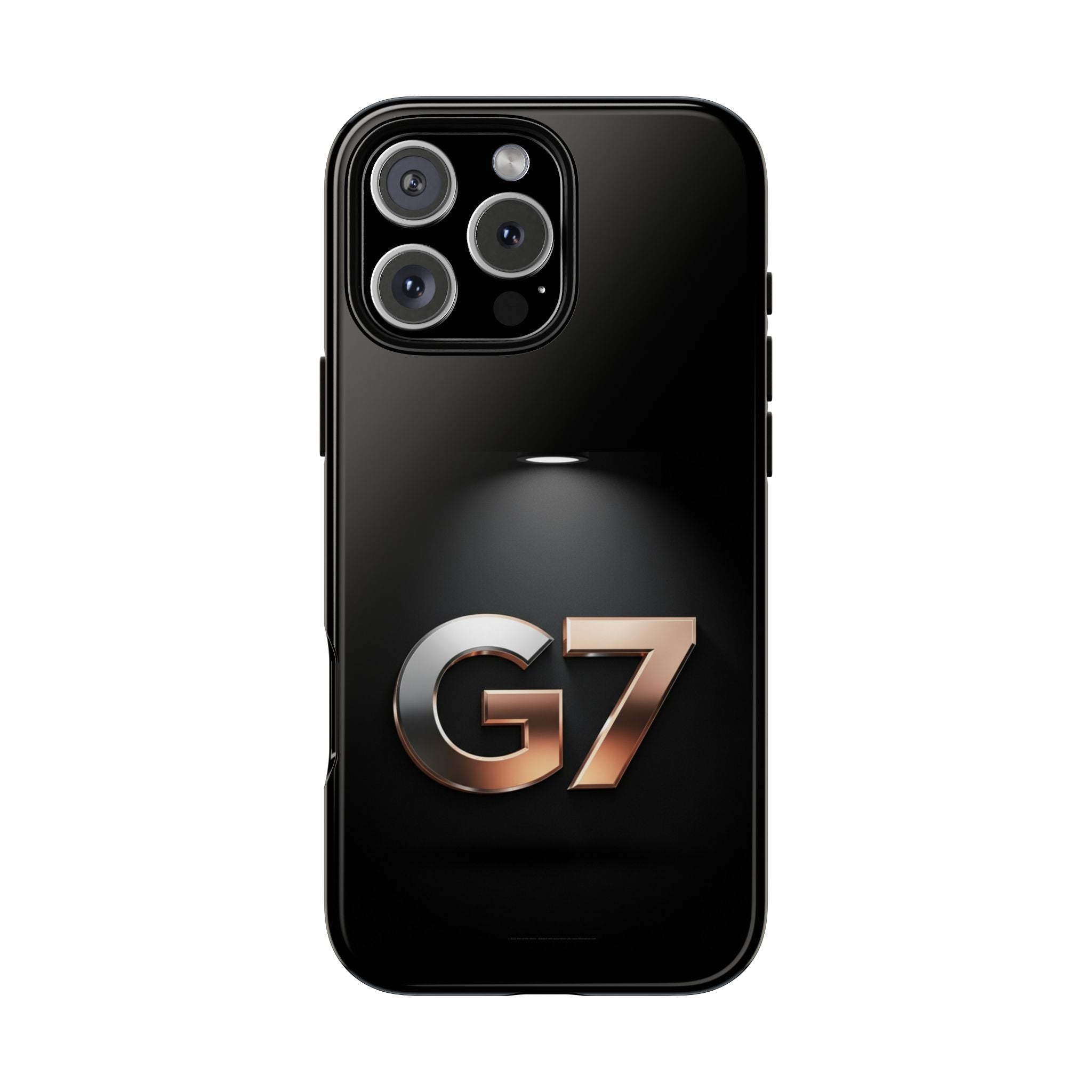 G7 Spotlight Tough Phone Case — Sleek Metallic Logo Protective Cover