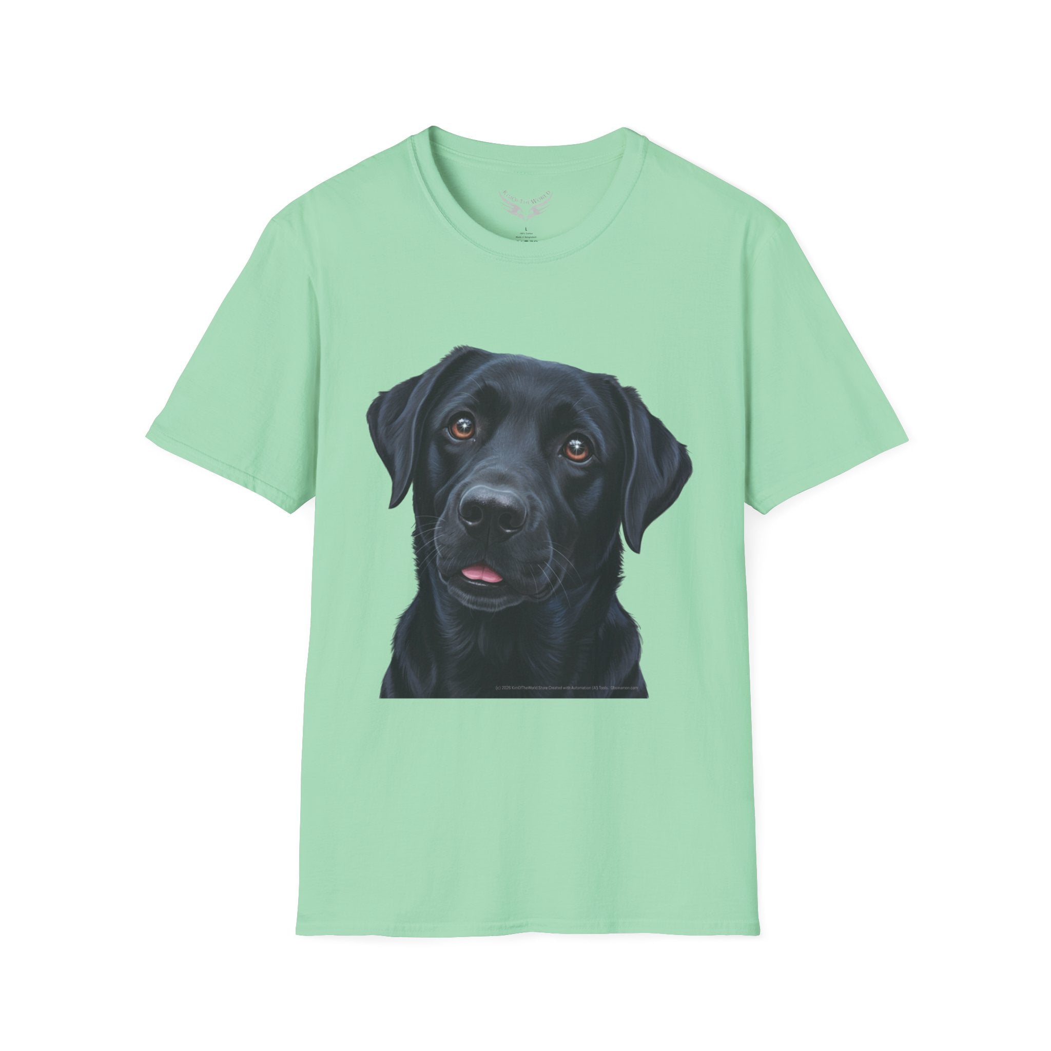 Black Labrador Retriever Dog Lab Parent Tee  - Softstyle T-Shirt
