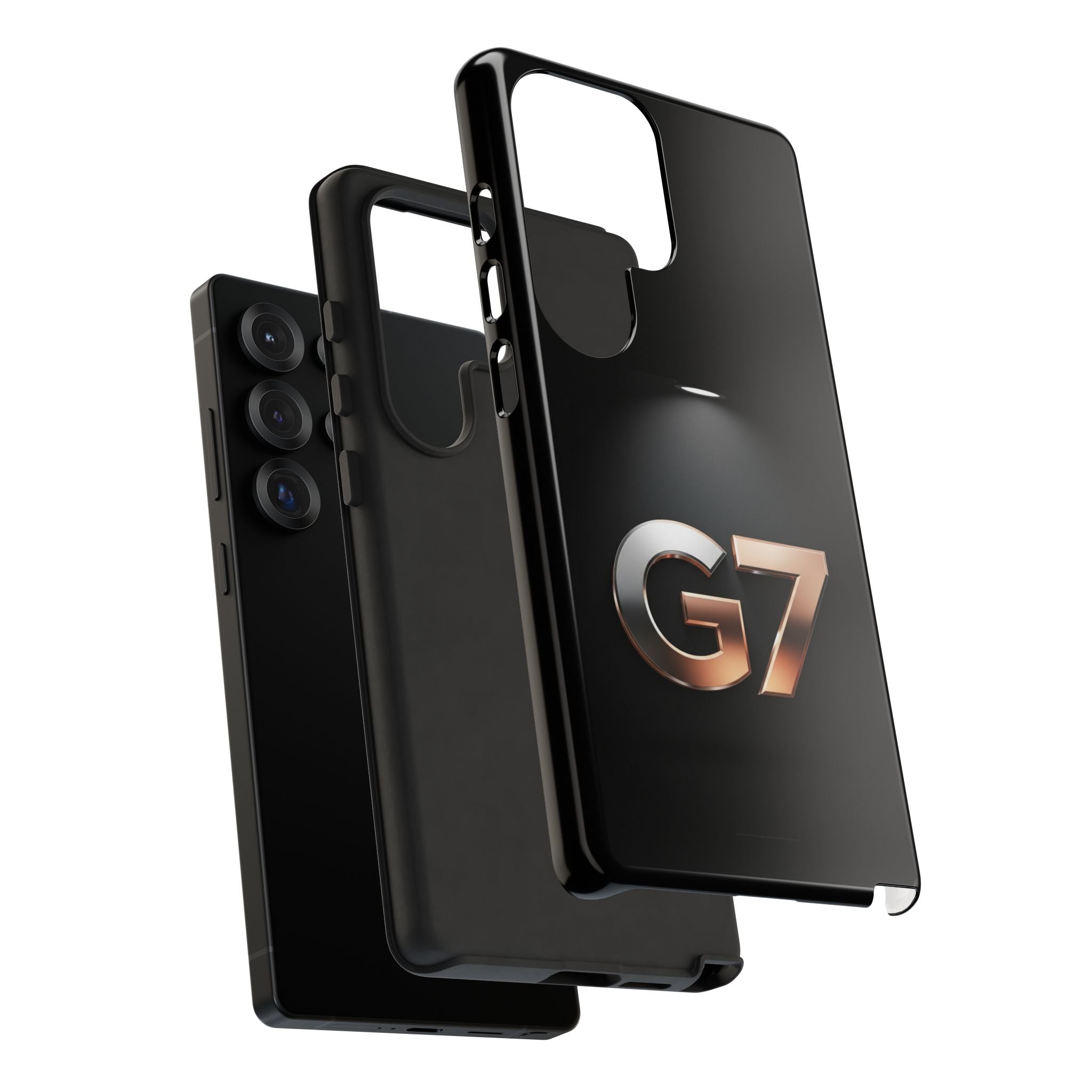 G7 Spotlight Tough Phone Case — Sleek Metallic Logo Protective Cover