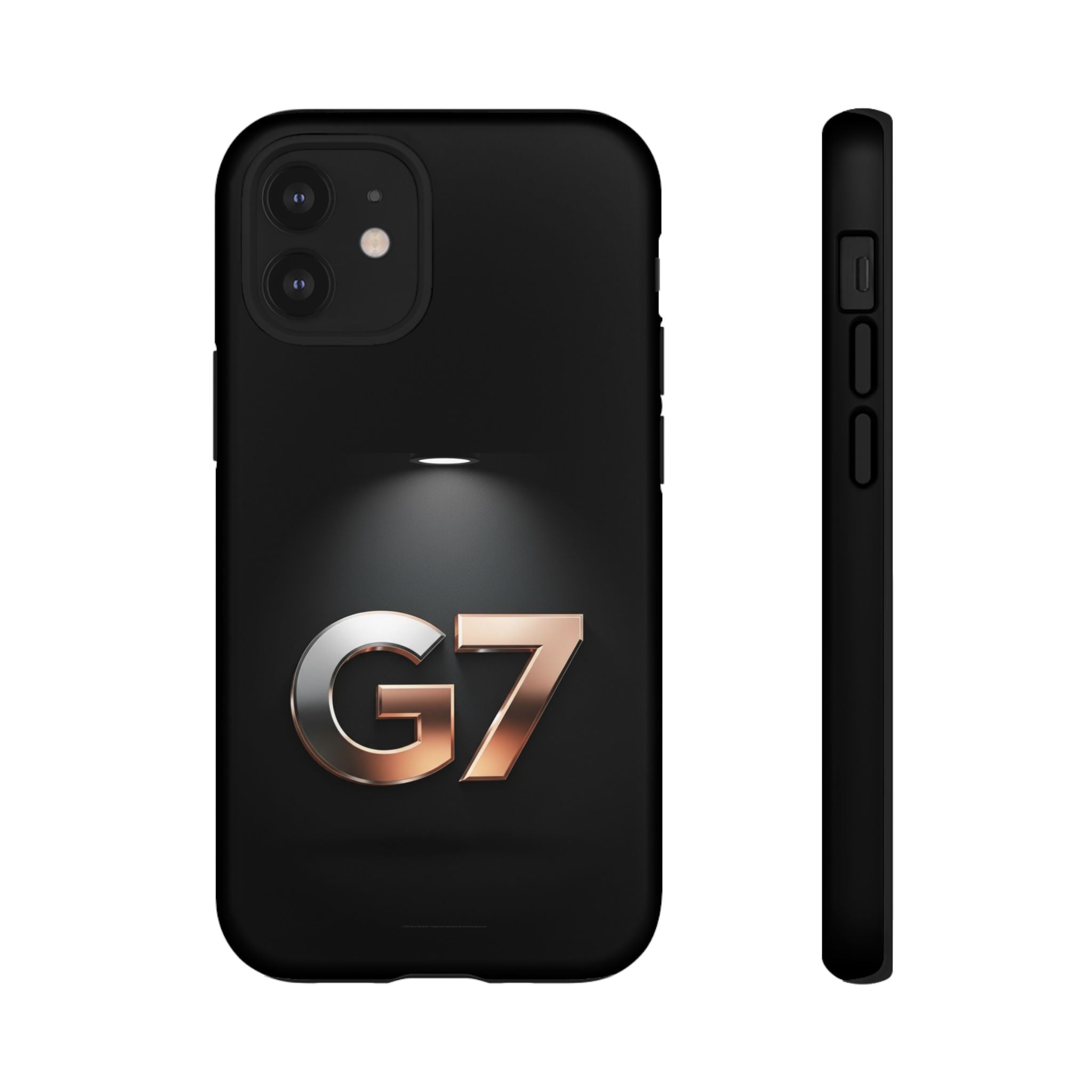 G7 Spotlight Tough Phone Case — Sleek Metallic Logo Protective Cover
