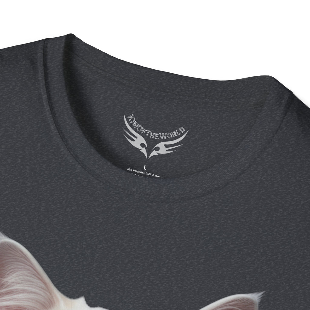 Grey and White Kitty Cat Parent Tee  - Softstyle T-Shirt