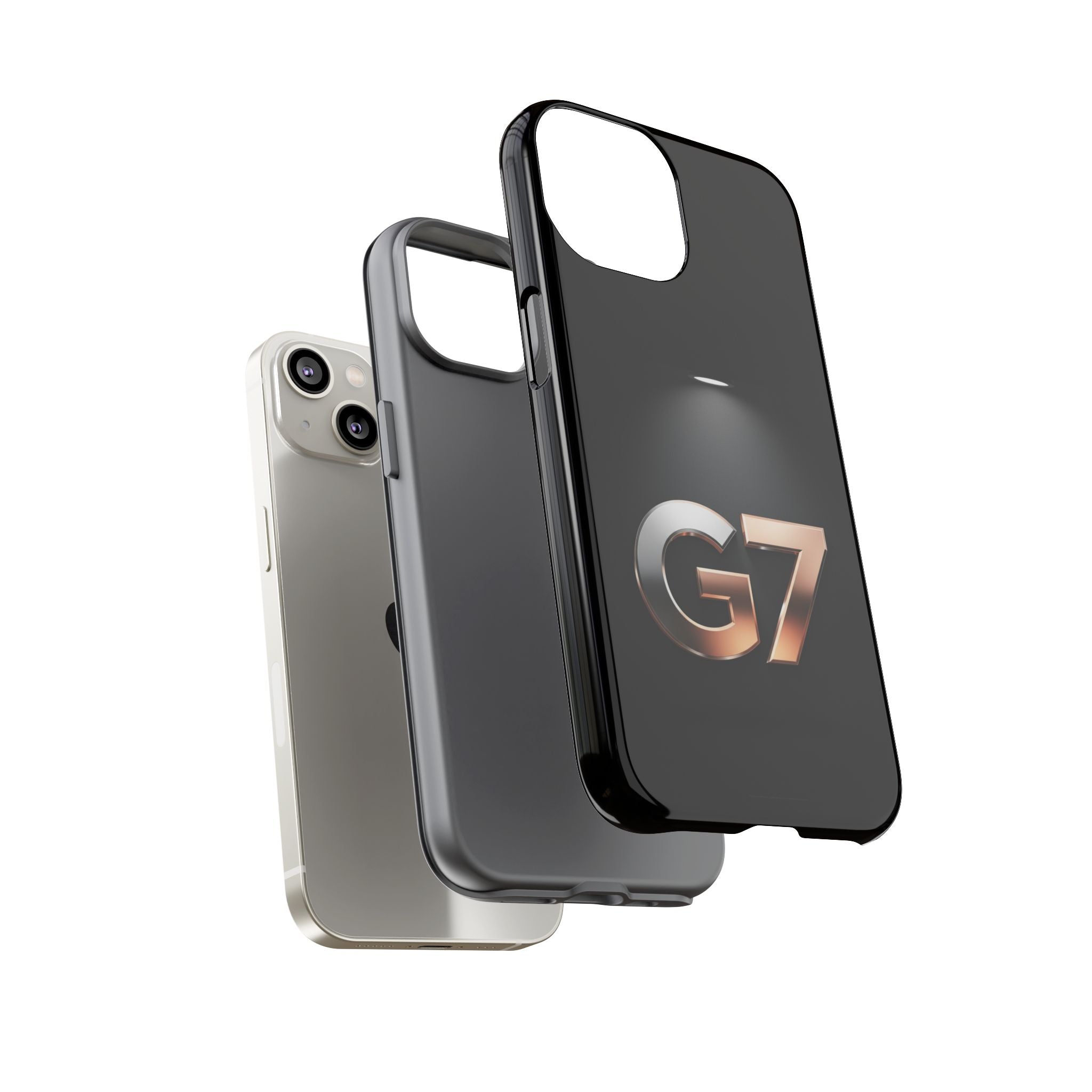 G7 Spotlight Tough Phone Case — Sleek Metallic Logo Protective Cover