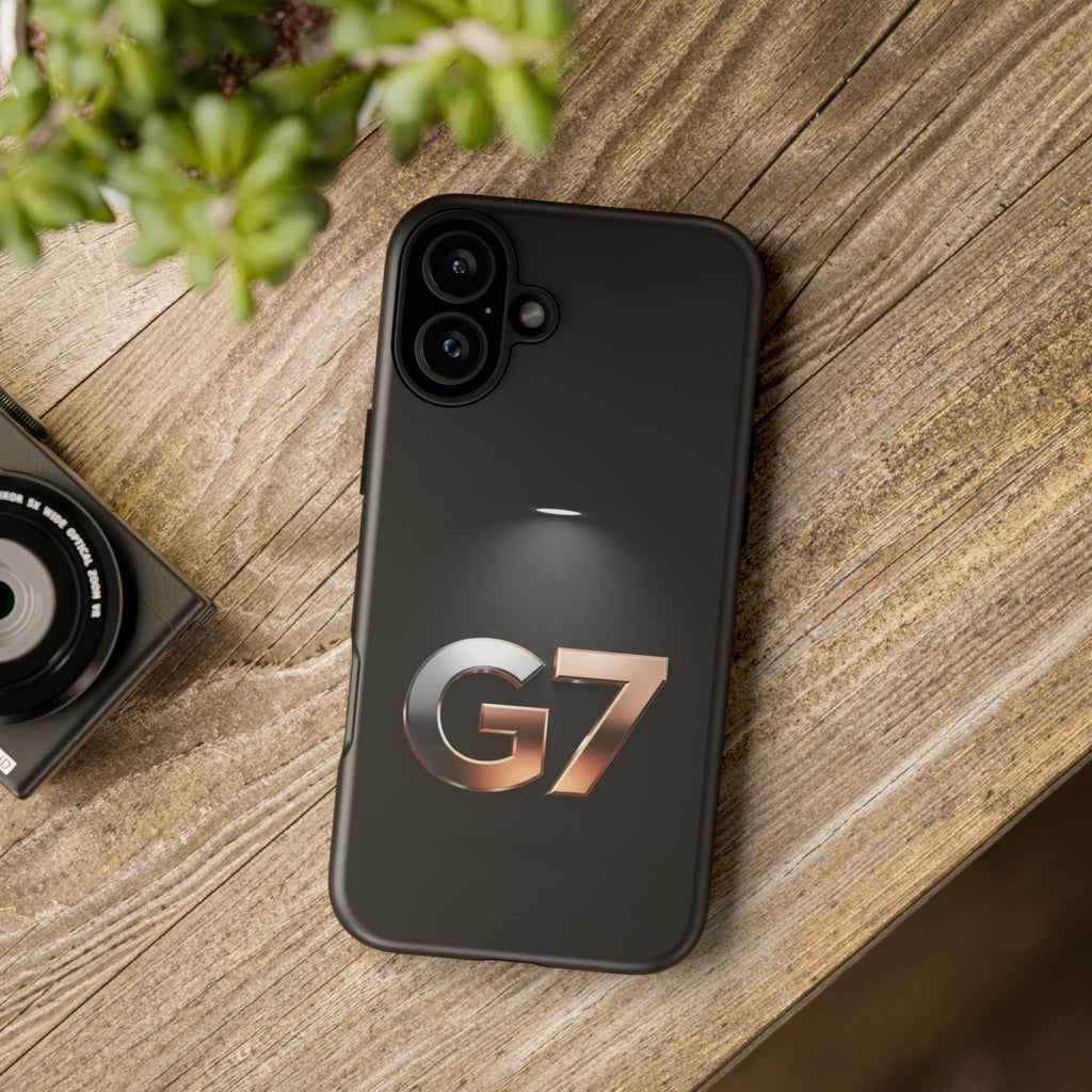 G7 Spotlight Tough Phone Case — Sleek Metallic Logo Protective Cover