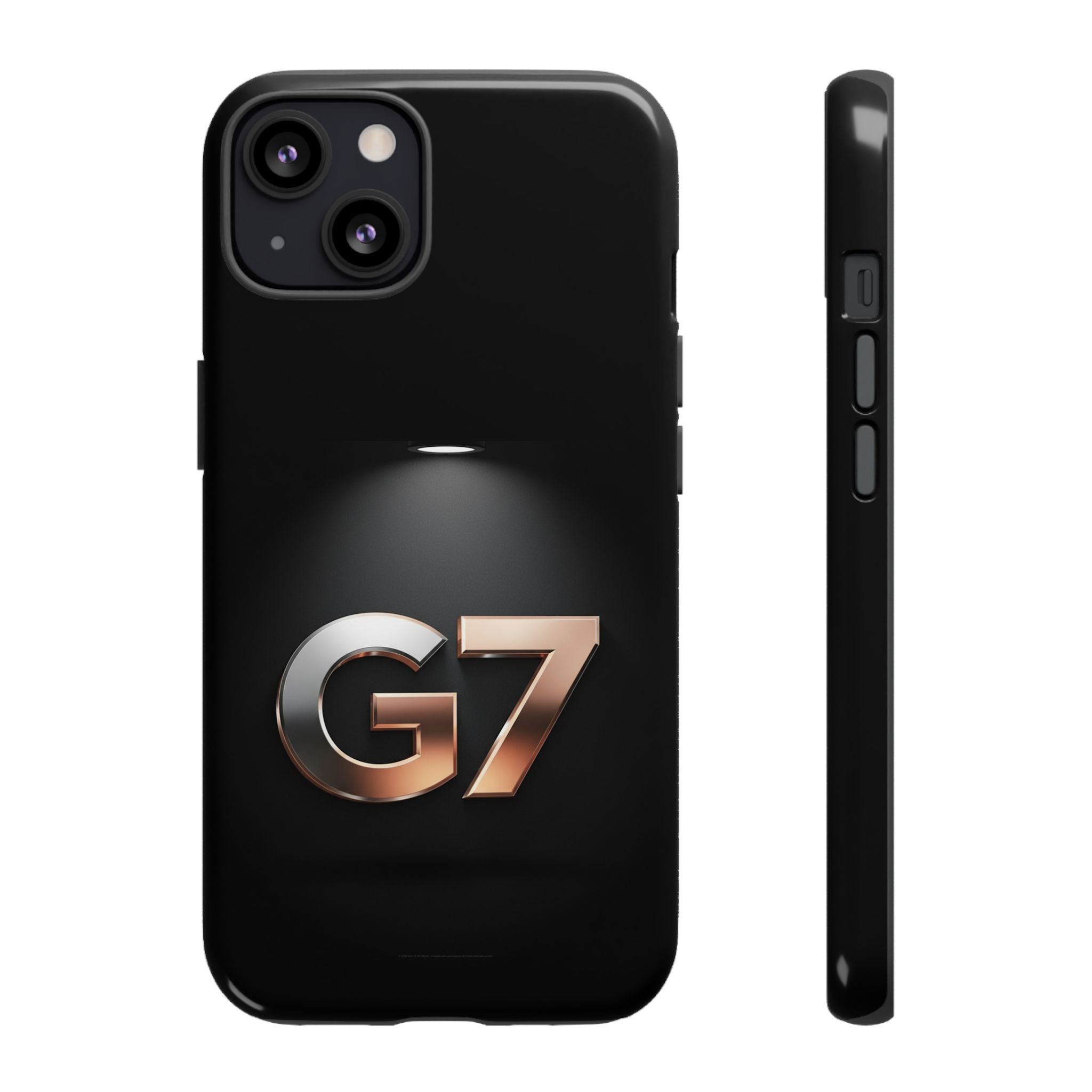 G7 Spotlight Tough Phone Case — Sleek Metallic Logo Protective Cover