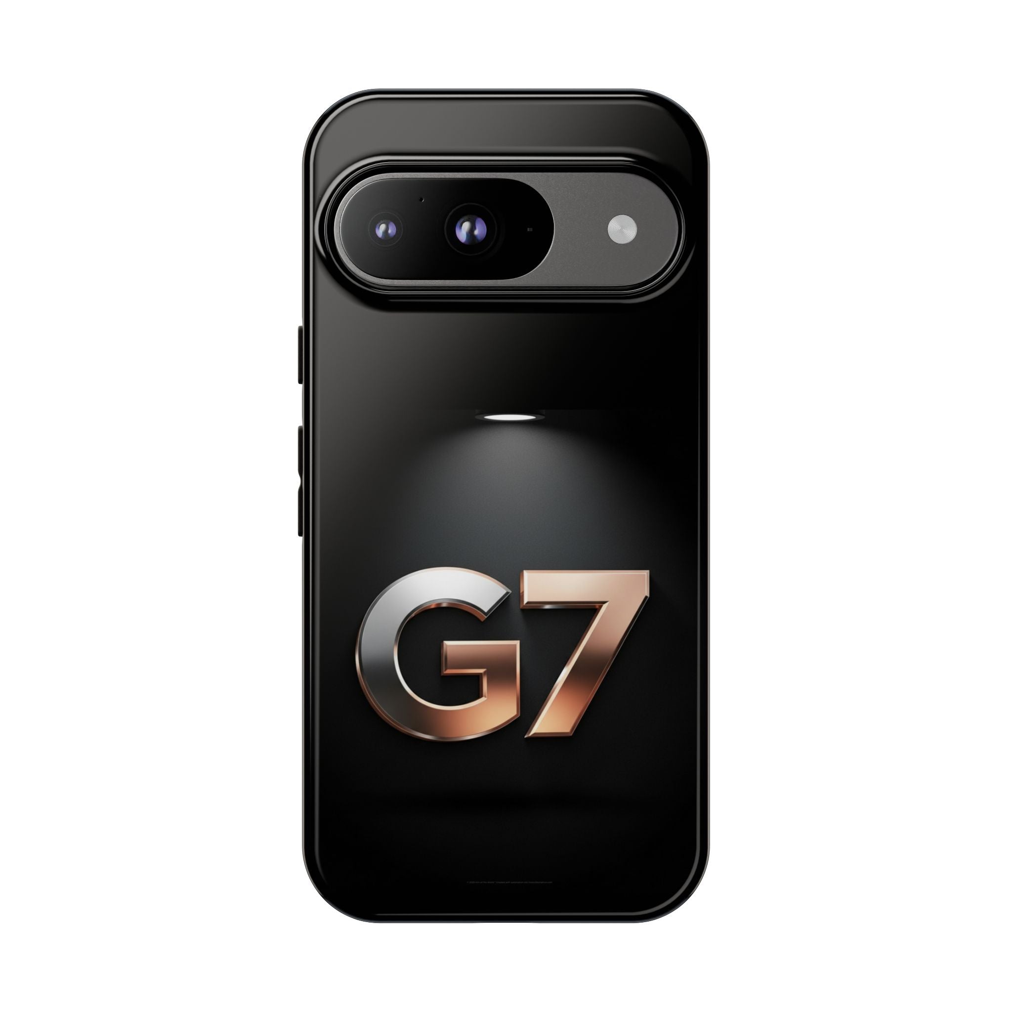 G7 Spotlight Tough Phone Case — Sleek Metallic Logo Protective Cover