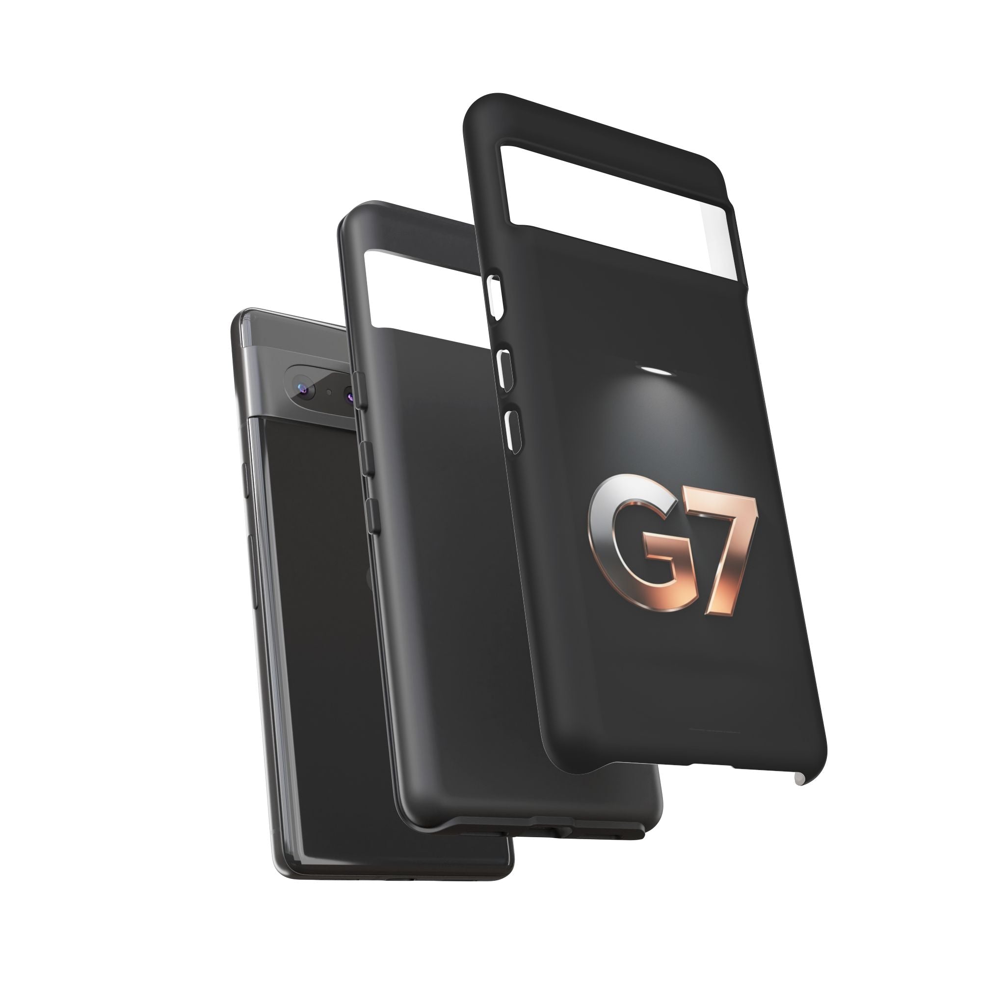 G7 Spotlight Tough Phone Case — Sleek Metallic Logo Protective Cover