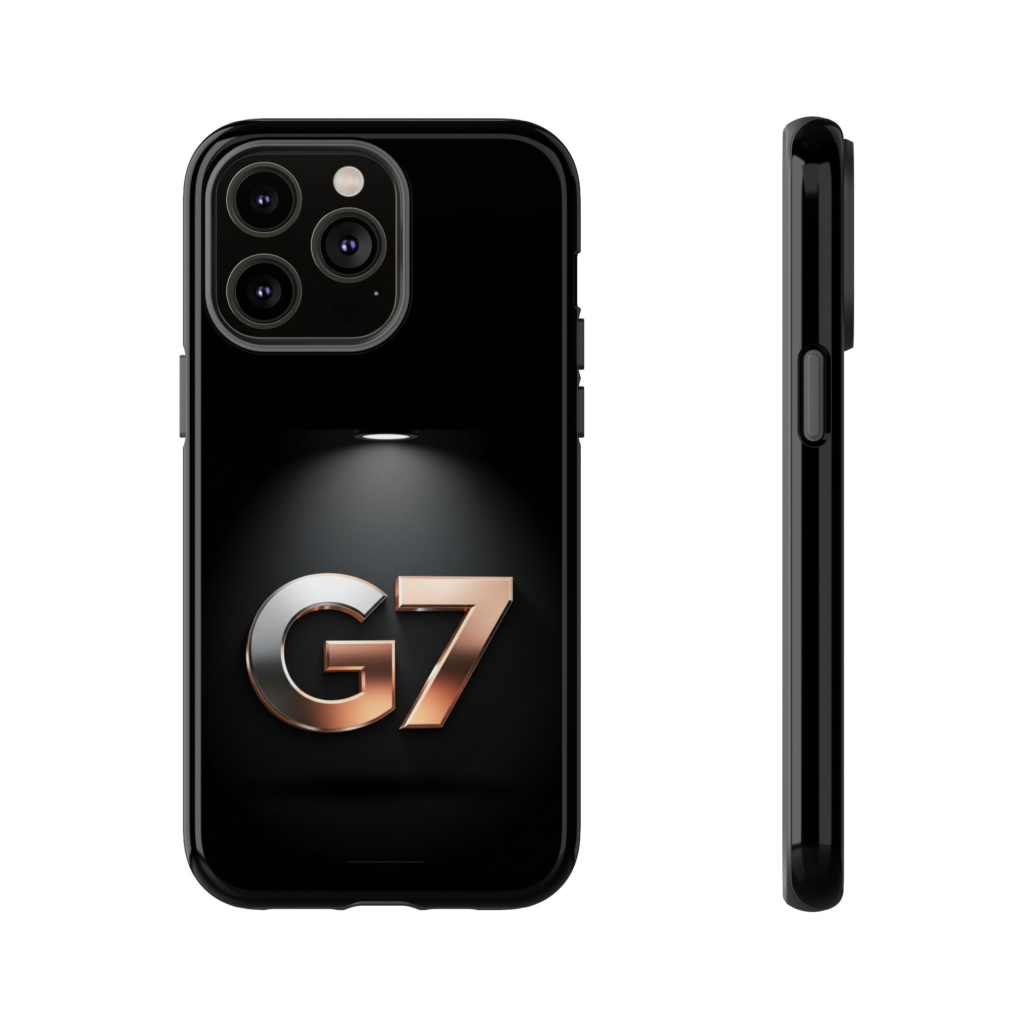 G7 Spotlight Tough Phone Case — Sleek Metallic Logo Protective Cover