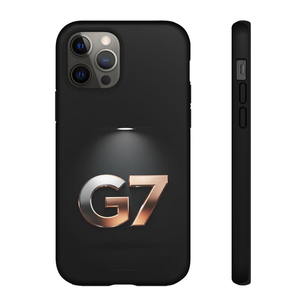 G7 Spotlight Tough Phone Case — Sleek Metallic Logo Protective Cover