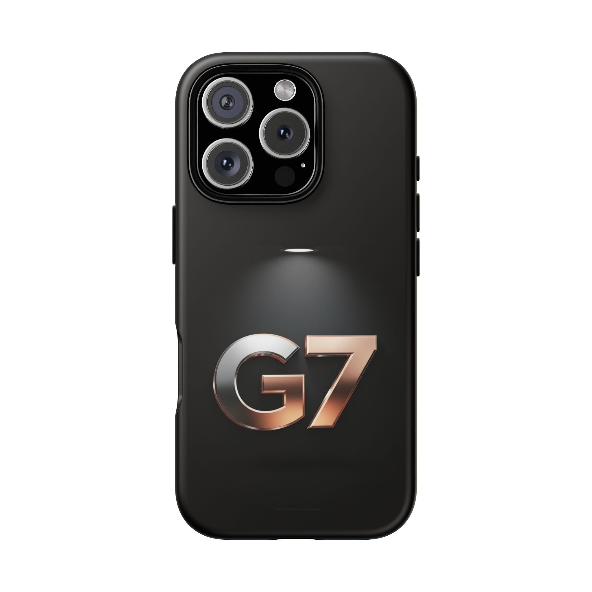 G7 Spotlight Tough Phone Case — Sleek Metallic Logo Protective Cover
