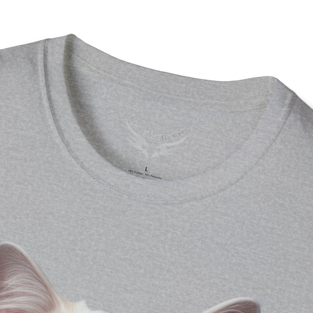 Grey and White Kitty Cat Parent Tee  - Softstyle T-Shirt