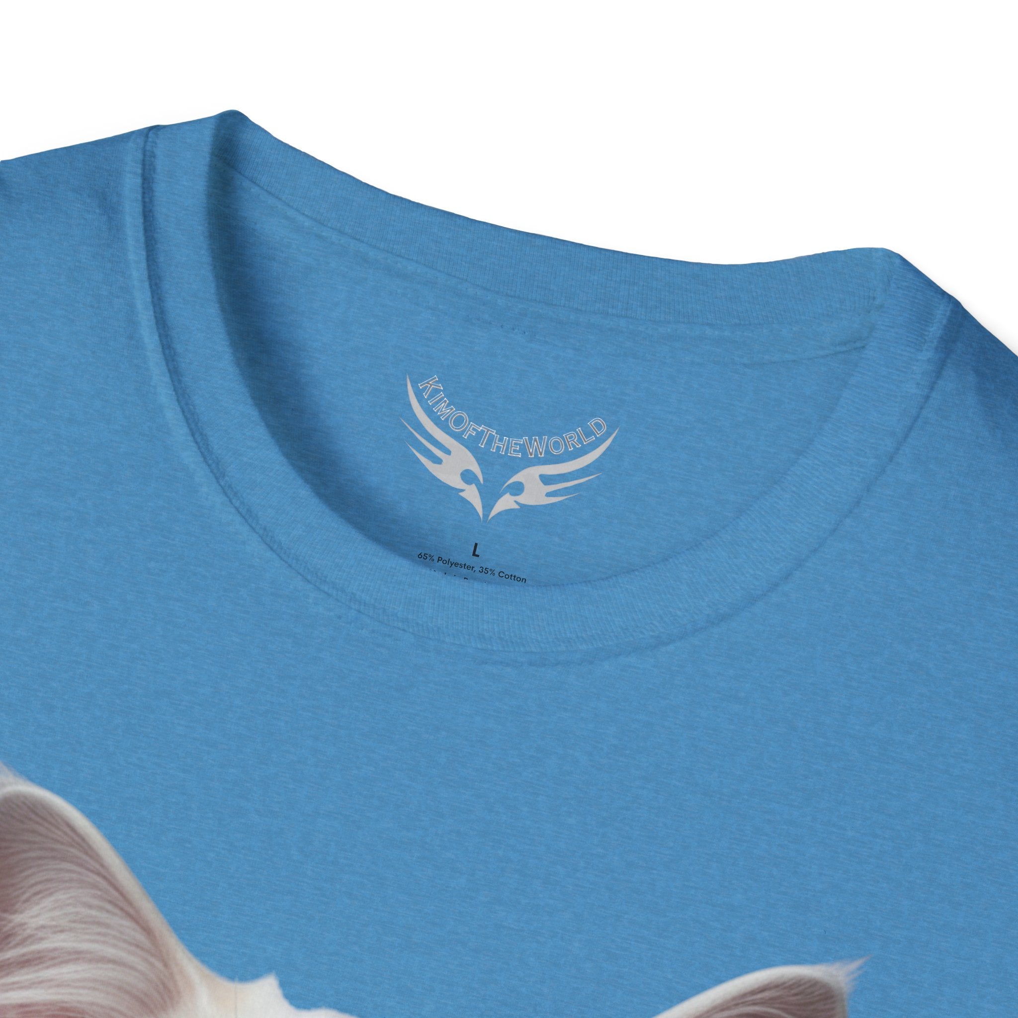 Grey and White Kitty Cat Parent Tee  - Softstyle T-Shirt