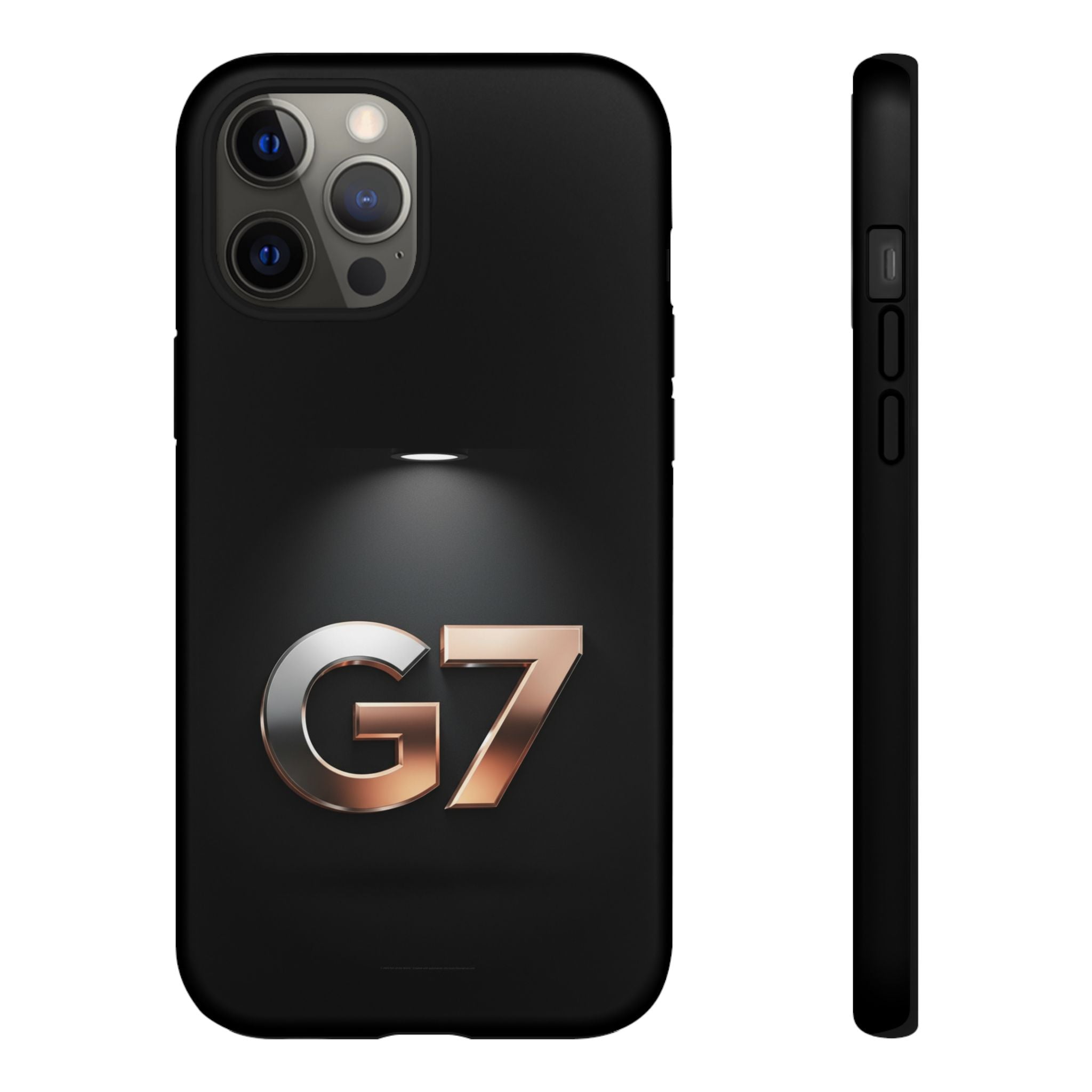G7 Spotlight Tough Phone Case — Sleek Metallic Logo Protective Cover