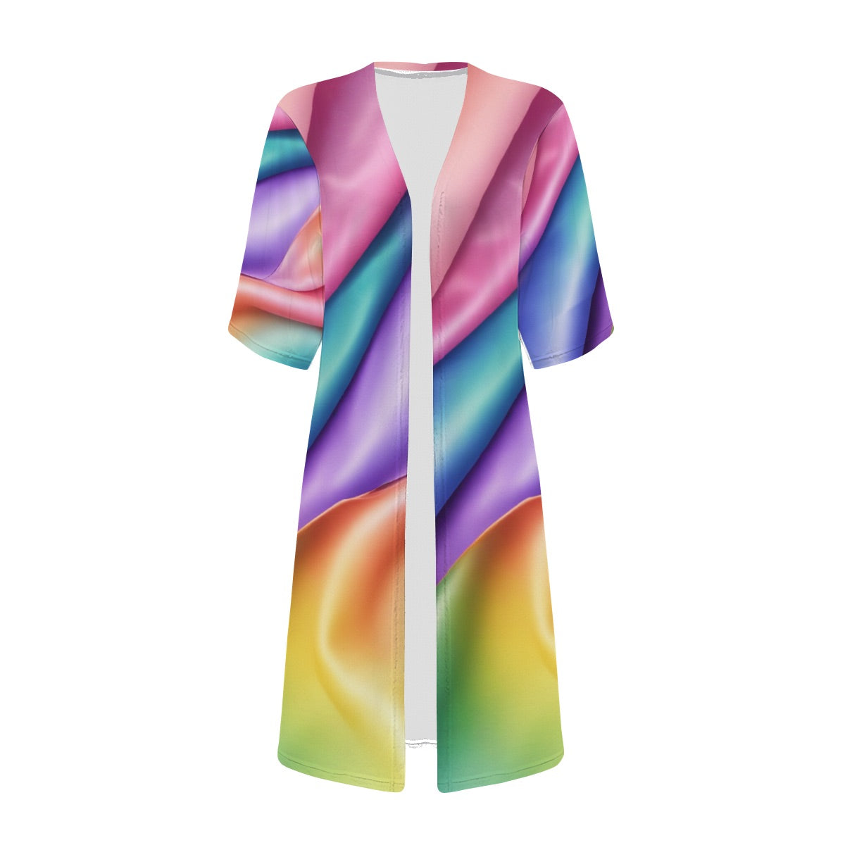 Women's Short Sleeve Cape Rainbow