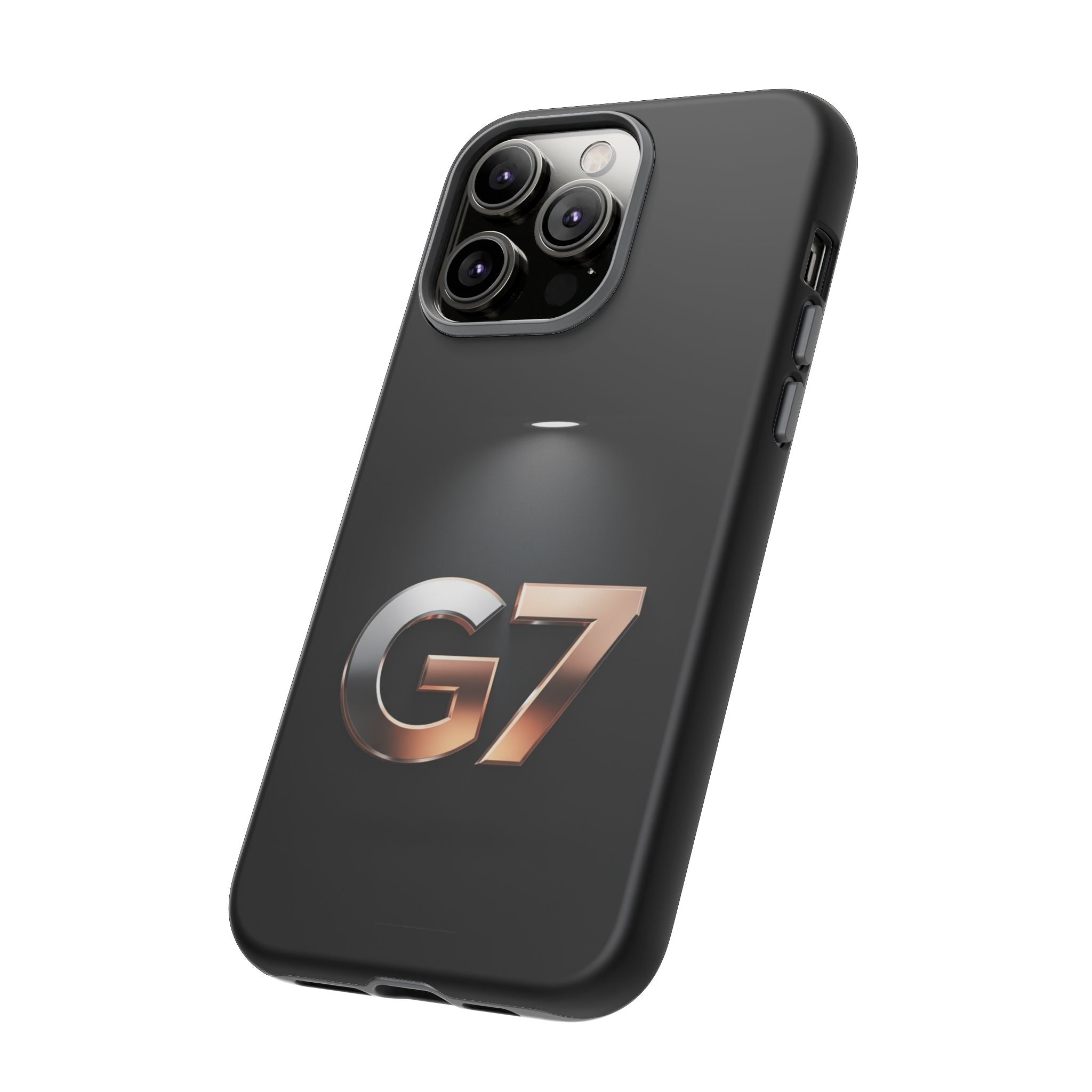 G7 Spotlight Tough Phone Case — Sleek Metallic Logo Protective Cover