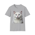 Grey and White Kitty Cat Parent Tee  - Softstyle T-Shirt