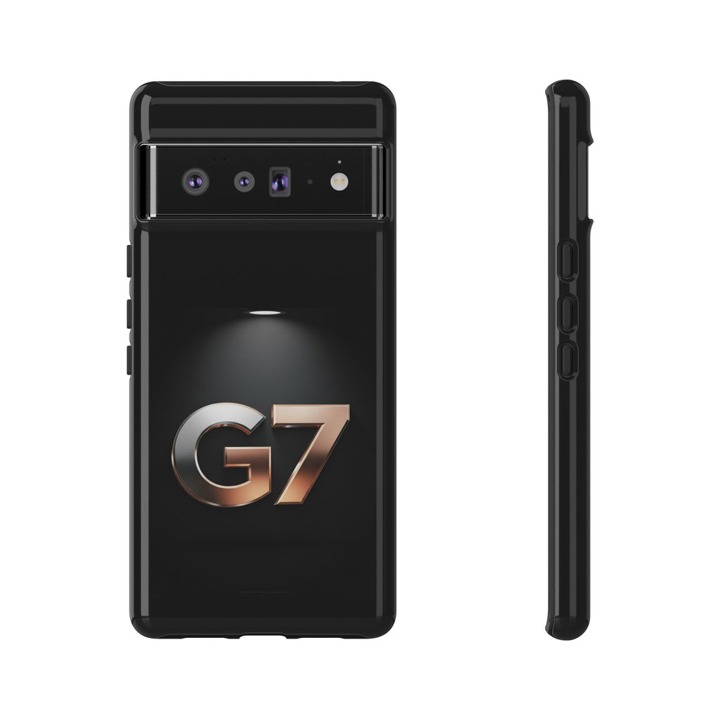 G7 Spotlight Tough Phone Case — Sleek Metallic Logo Protective Cover