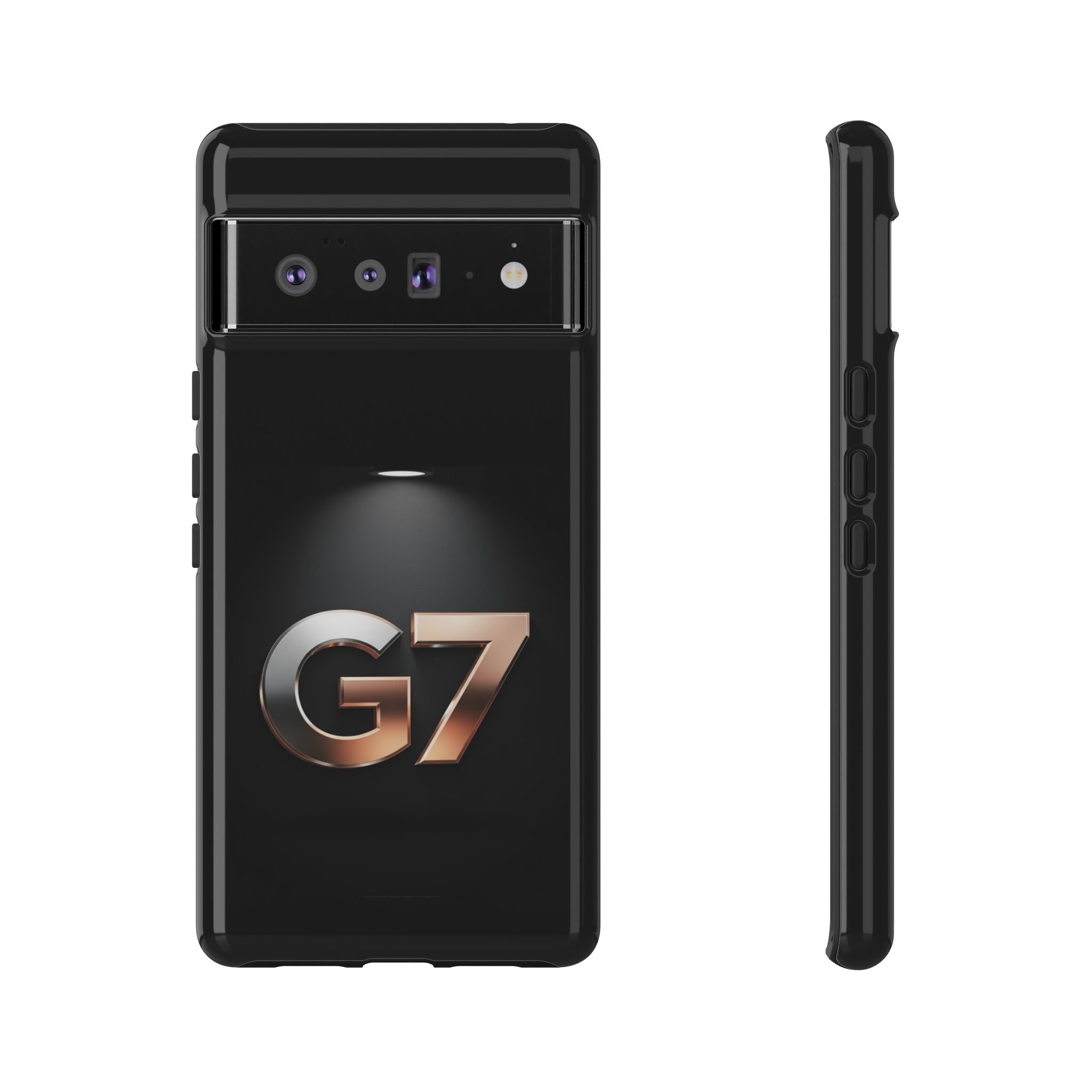 G7 Spotlight Tough Phone Case — Sleek Metallic Logo Protective Cover