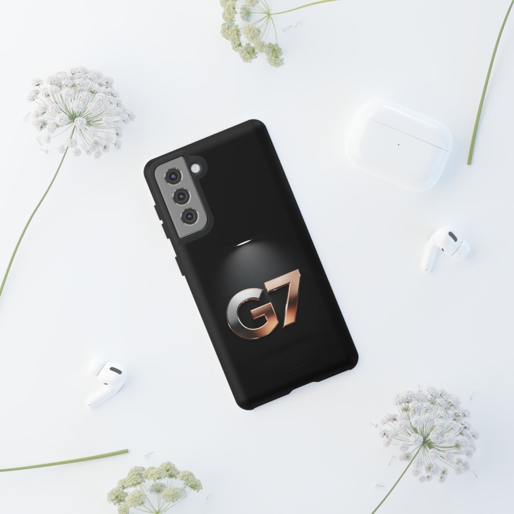 G7 Spotlight Tough Phone Case — Sleek Metallic Logo Protective Cover
