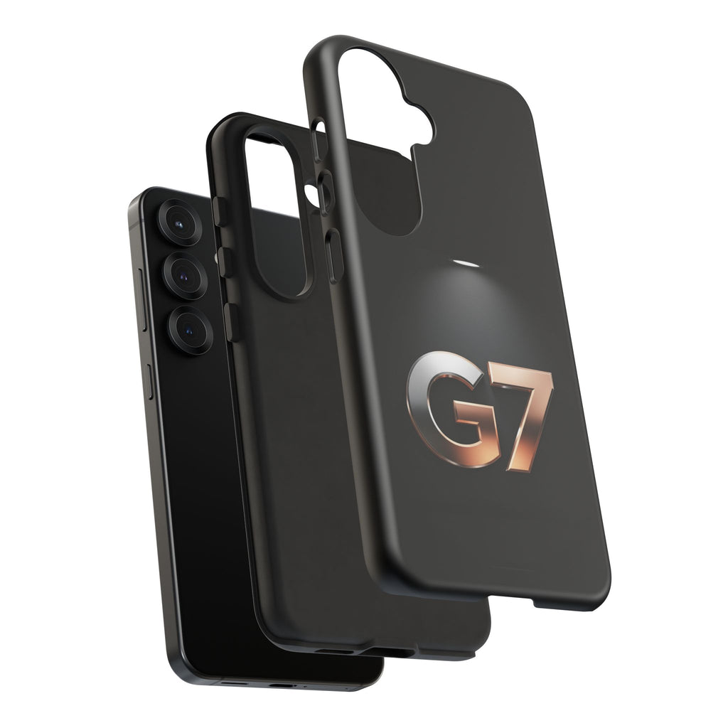 G7 Spotlight Tough Phone Case — Sleek Metallic Logo Protective Cover