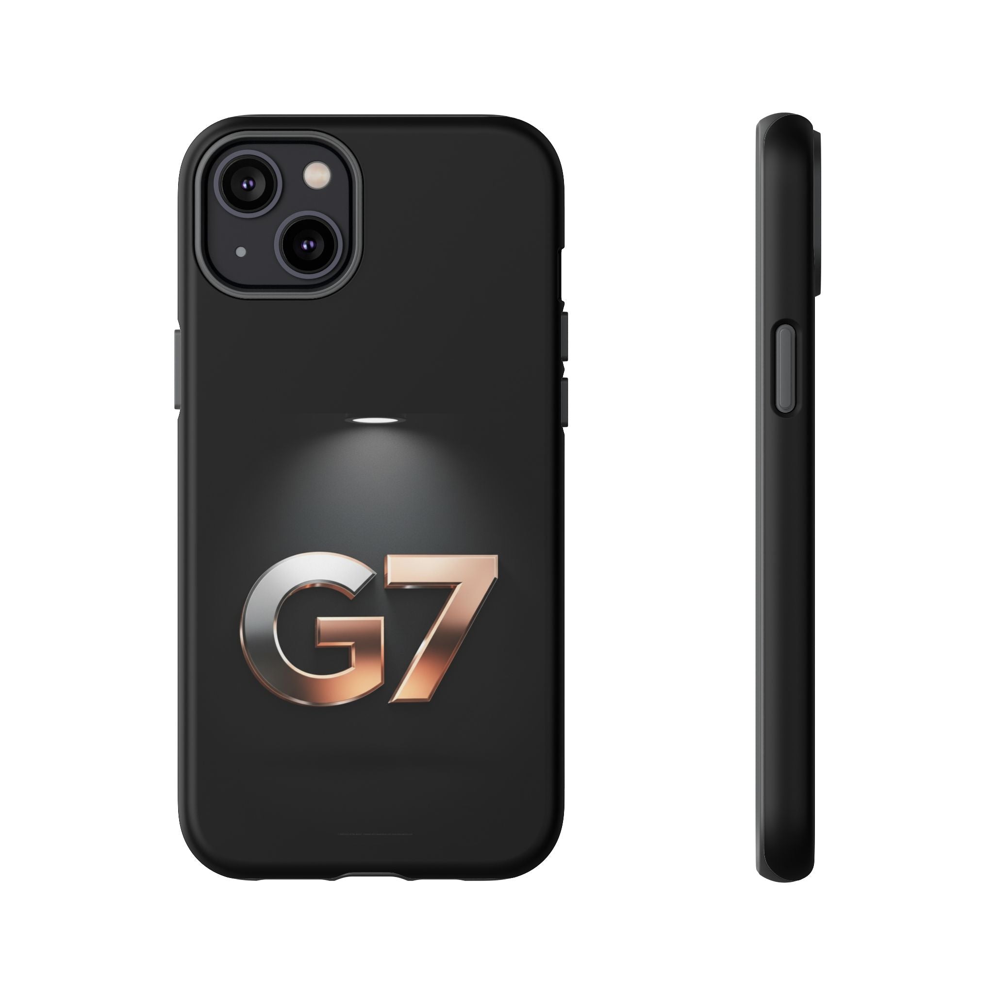 G7 Spotlight Tough Phone Case — Sleek Metallic Logo Protective Cover