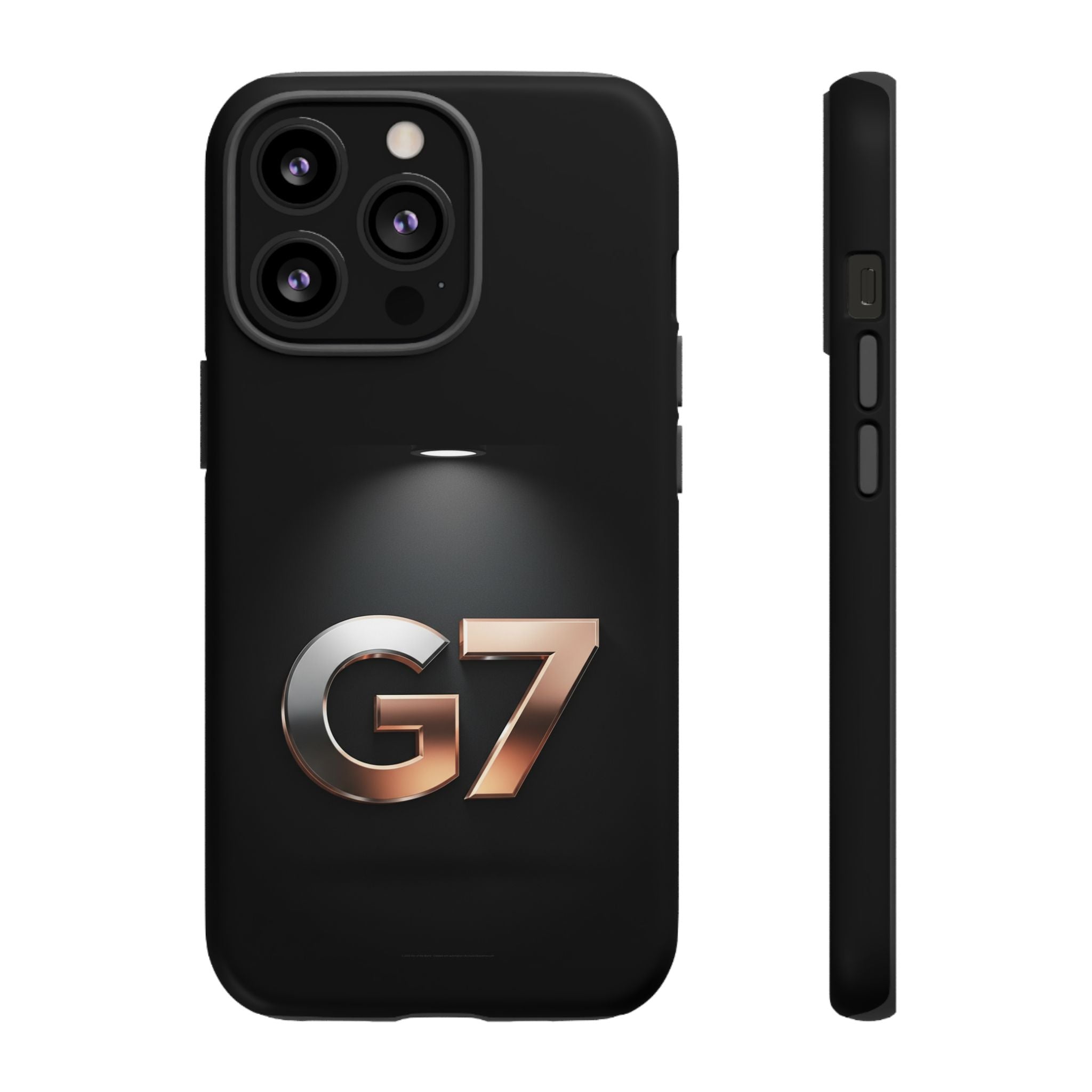 G7 Spotlight Tough Phone Case — Sleek Metallic Logo Protective Cover