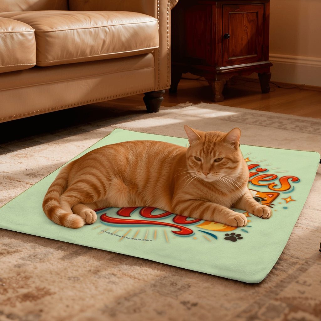 Cat Heating Pad - "Cat Ladies are Hot" Sage Green