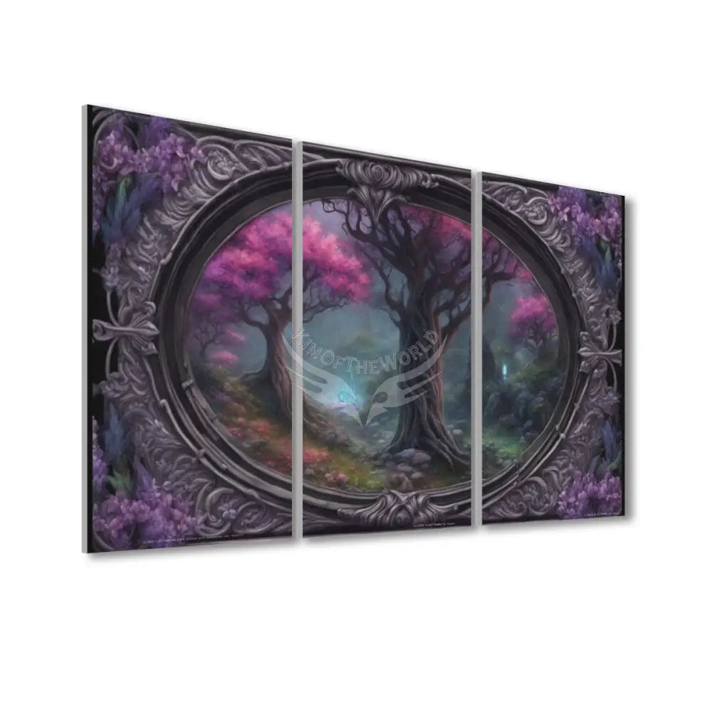 3 Panels Sound Absorbing Wall Art - Gothic Olde Tree 24’’x48’’x3 pcs Acoustic Panels