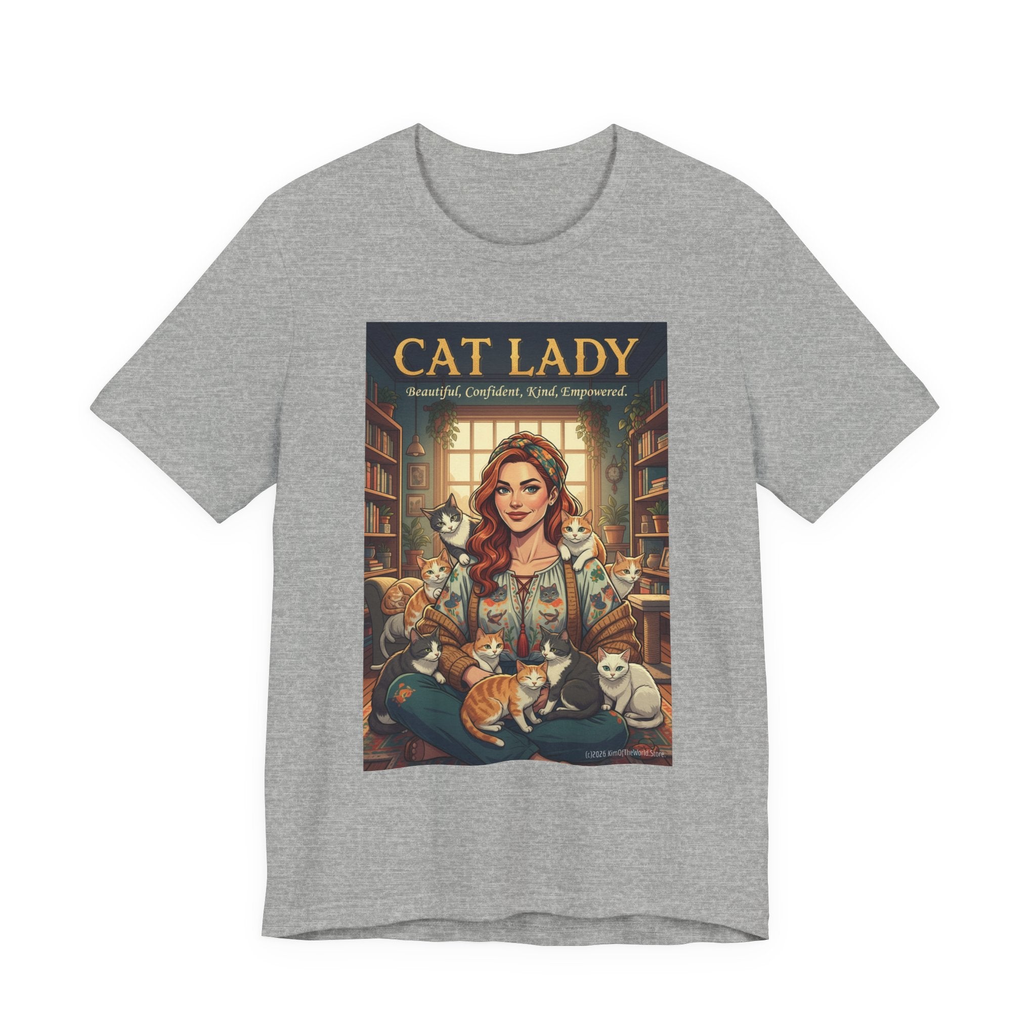 "Cat Lady - Empowered" Tee —   Cute Catgirl T-Shirt