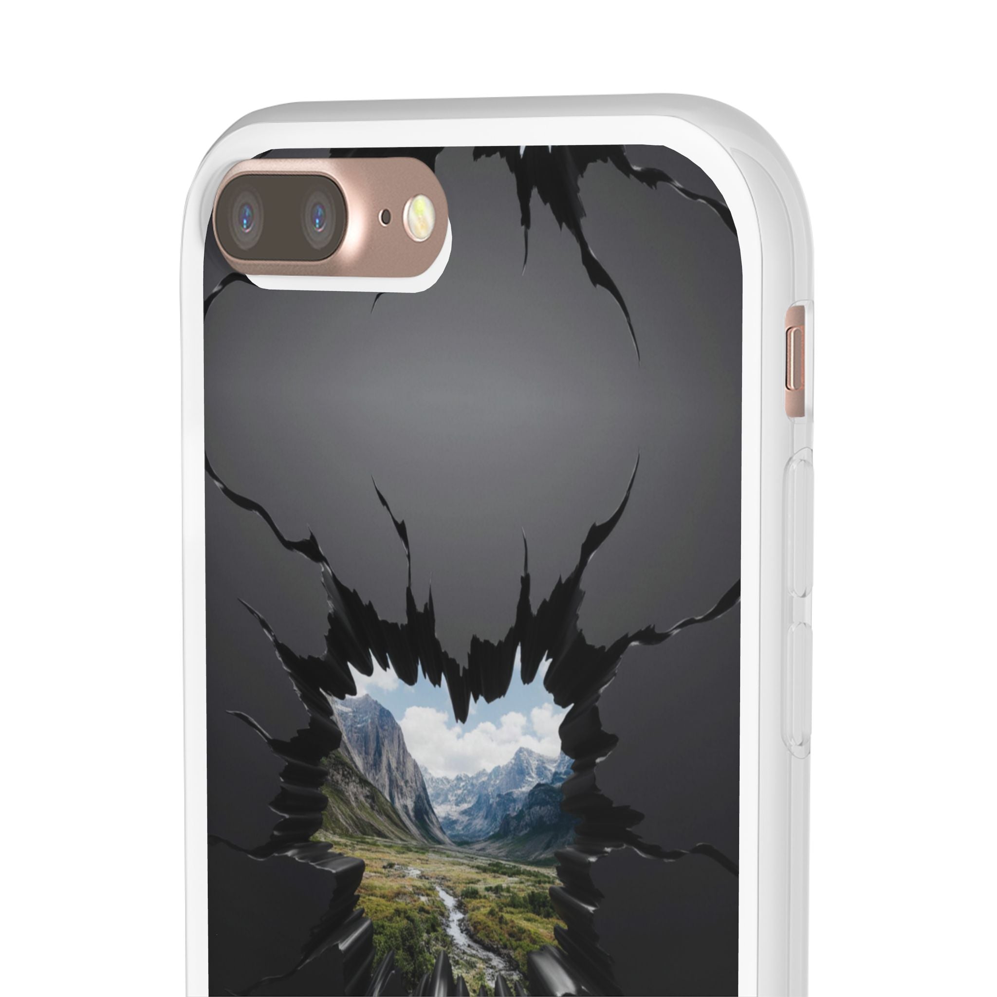 Mystic Mountain Break-Out Window Phone Case - Surreal Art Flexi Case