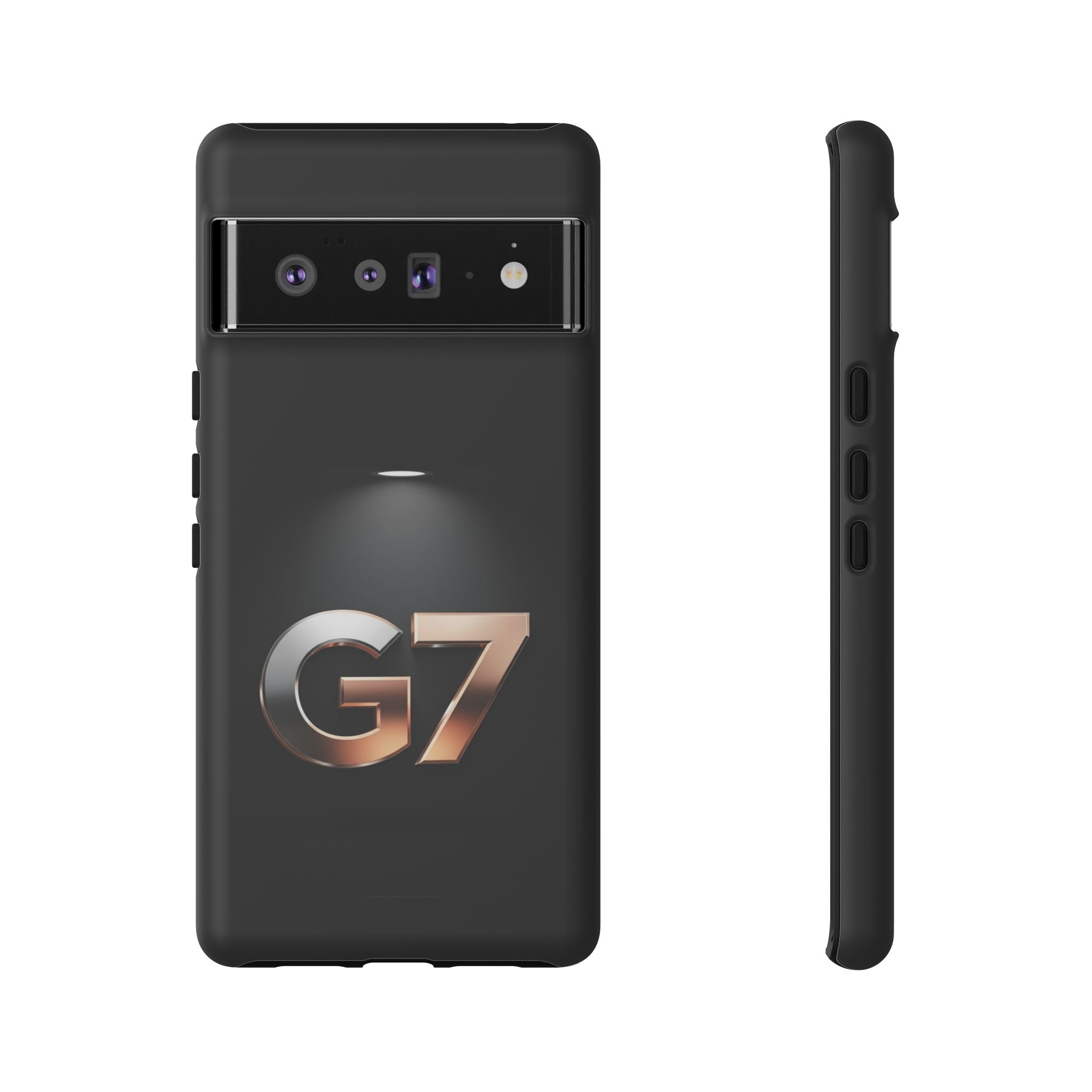 G7 Spotlight Tough Phone Case — Sleek Metallic Logo Protective Cover