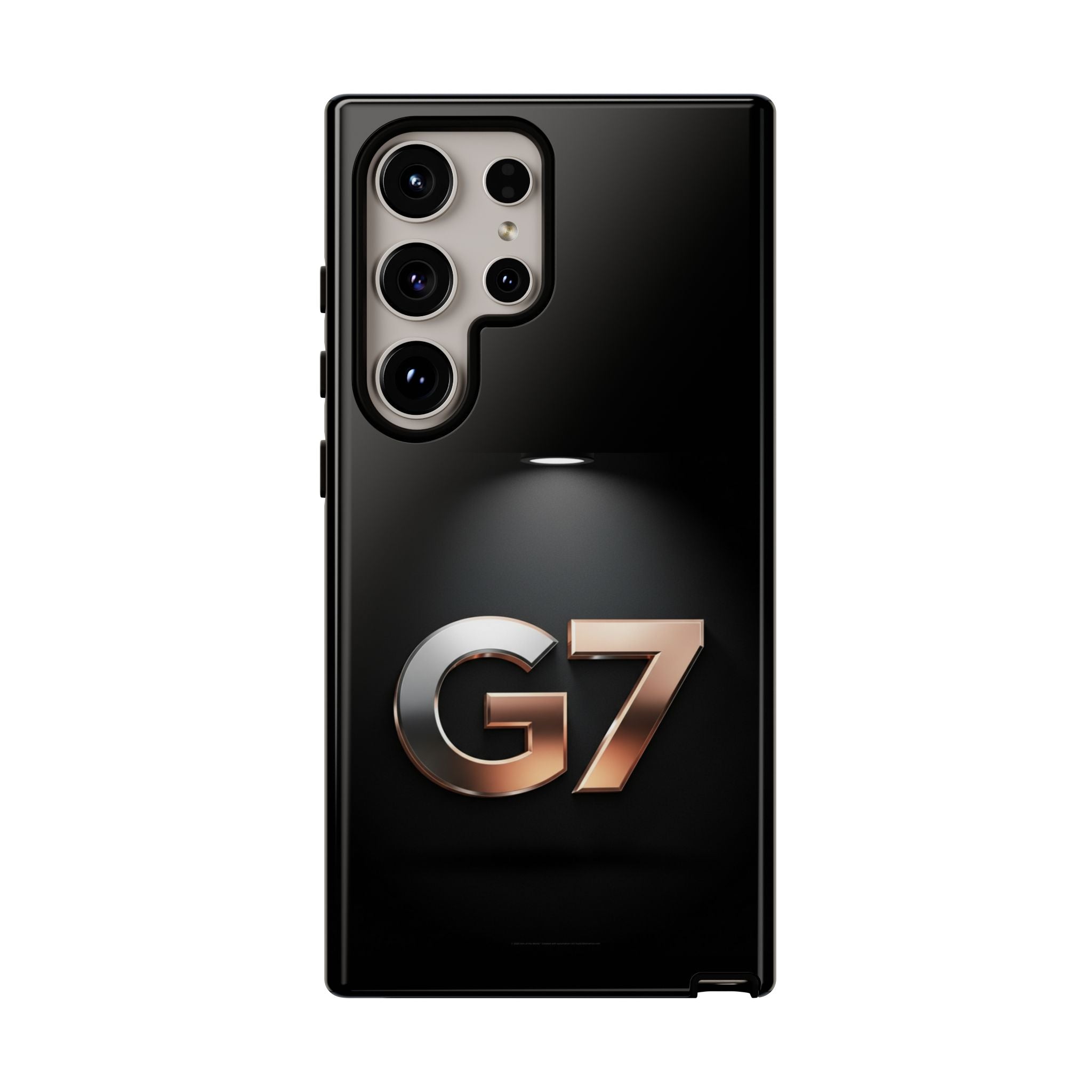 G7 Spotlight Tough Phone Case — Sleek Metallic Logo Protective Cover