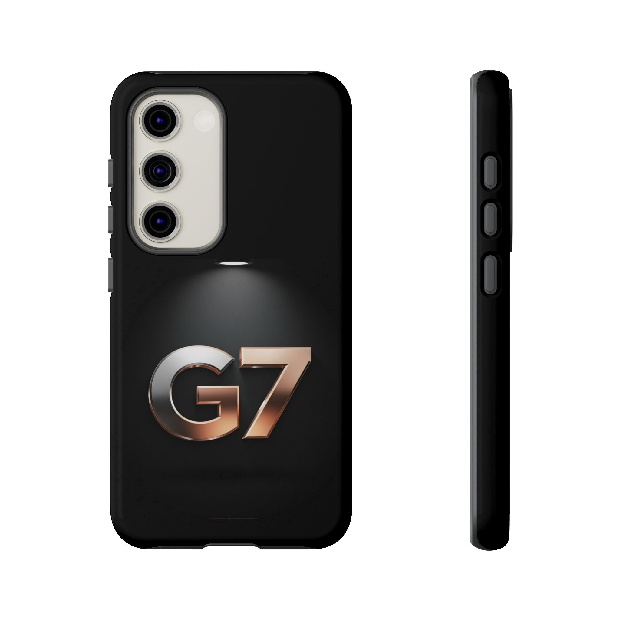G7 Spotlight Tough Phone Case — Sleek Metallic Logo Protective Cover