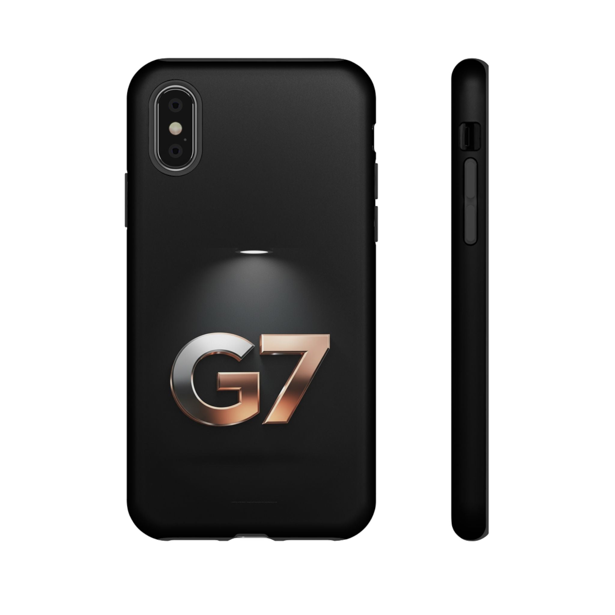 G7 Spotlight Tough Phone Case — Sleek Metallic Logo Protective Cover