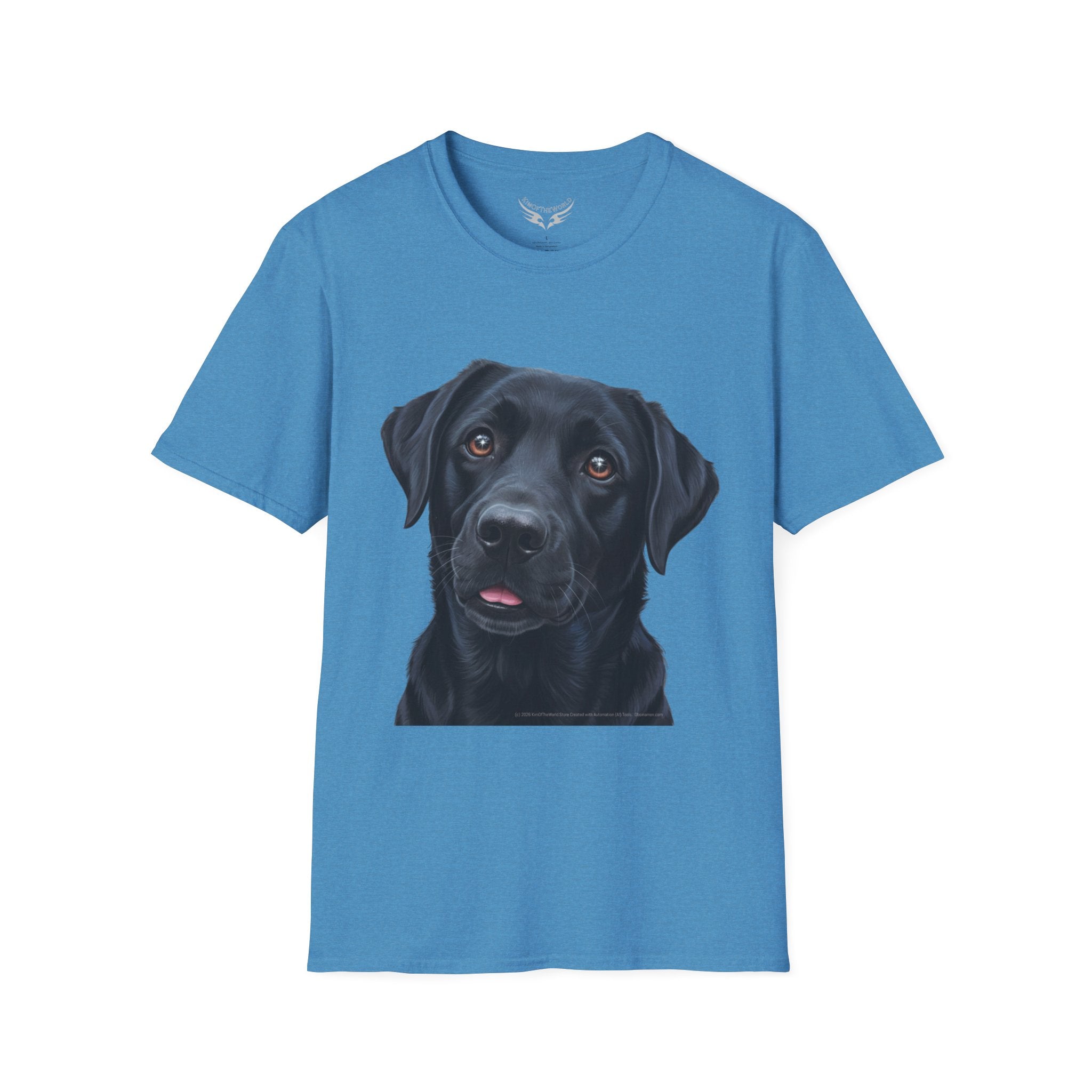 Black Labrador Retriever Dog Lab Parent Tee  - Softstyle T-Shirt