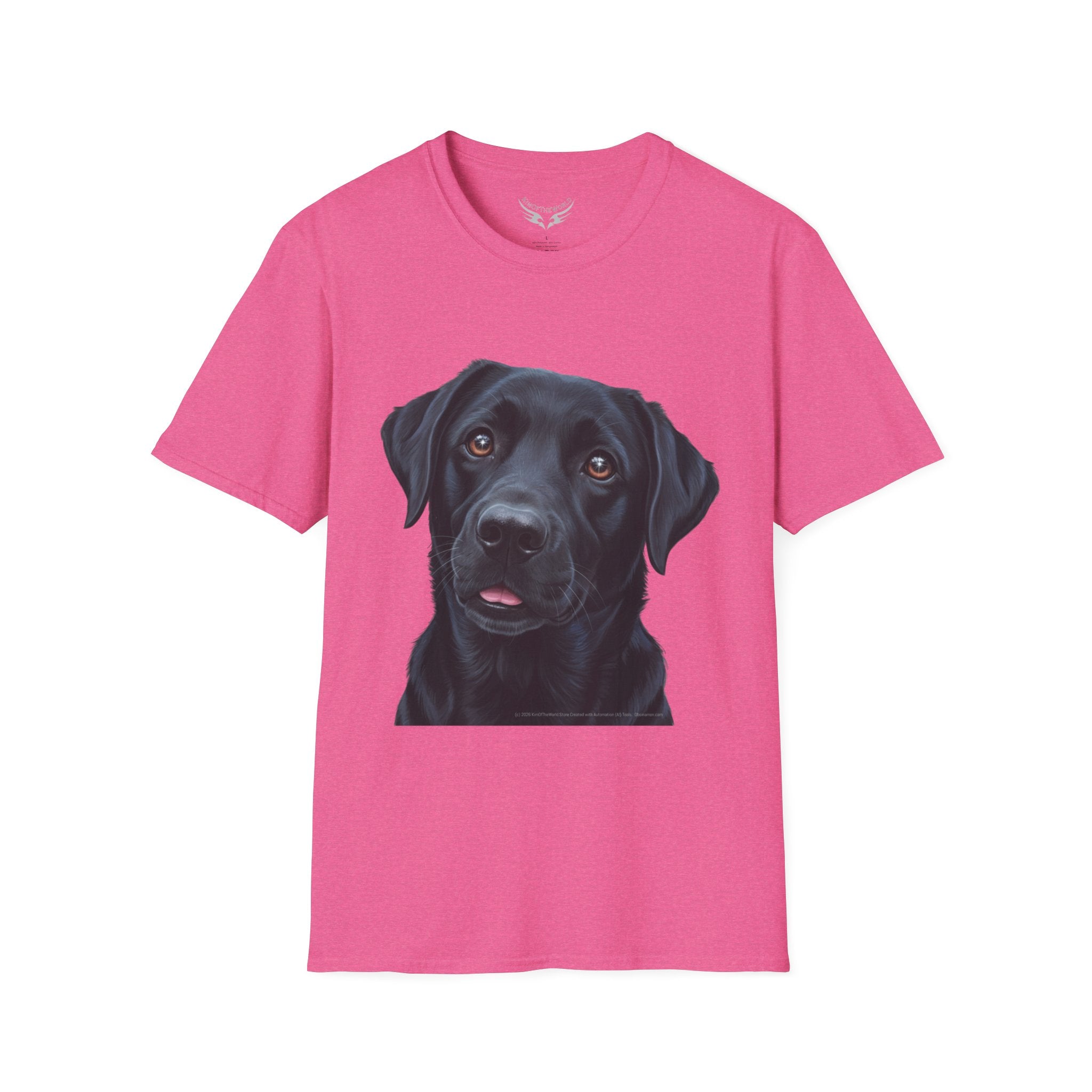Black Labrador Retriever Dog Lab Parent Tee  - Softstyle T-Shirt