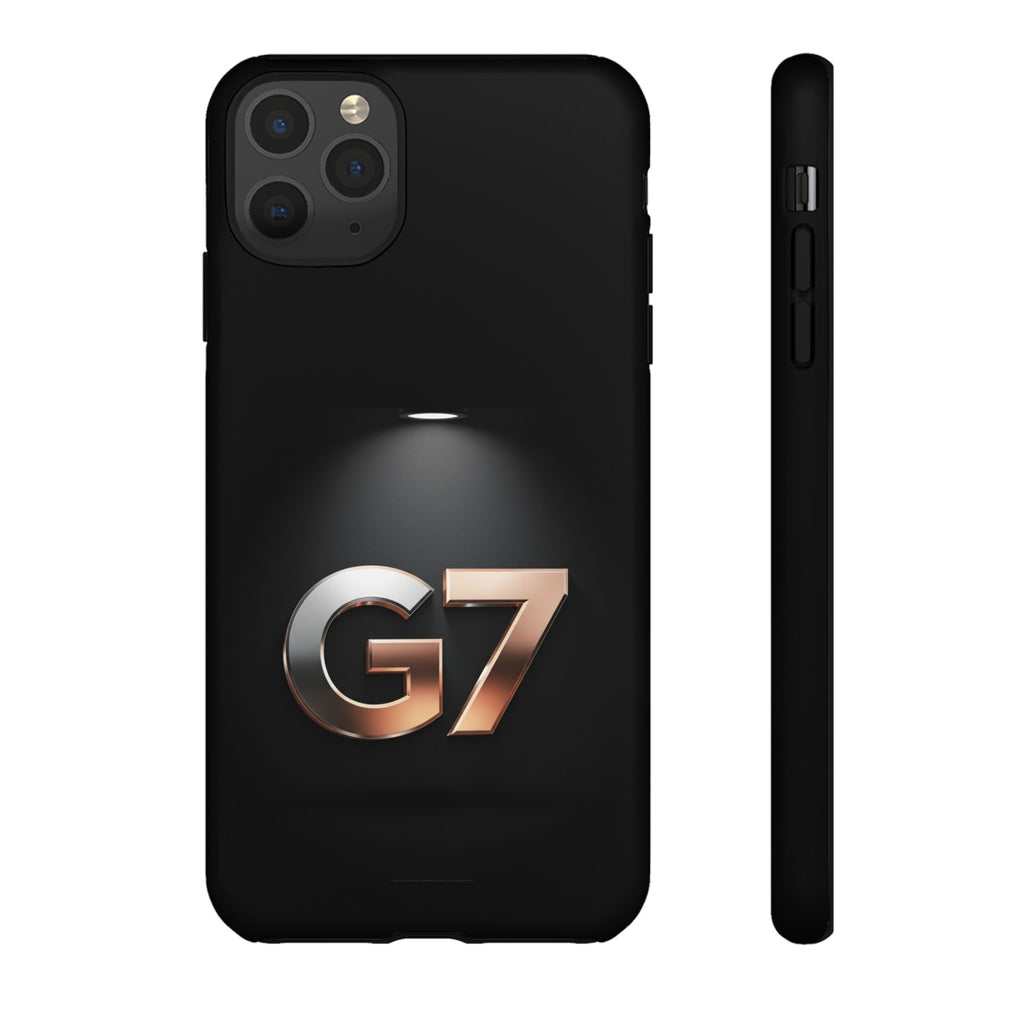 G7 Spotlight Tough Phone Case — Sleek Metallic Logo Protective Cover