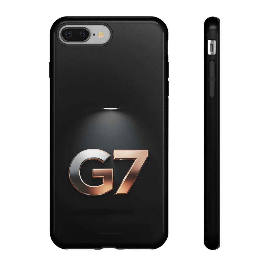 G7 Spotlight Tough Phone Case — Sleek Metallic Logo Protective Cover