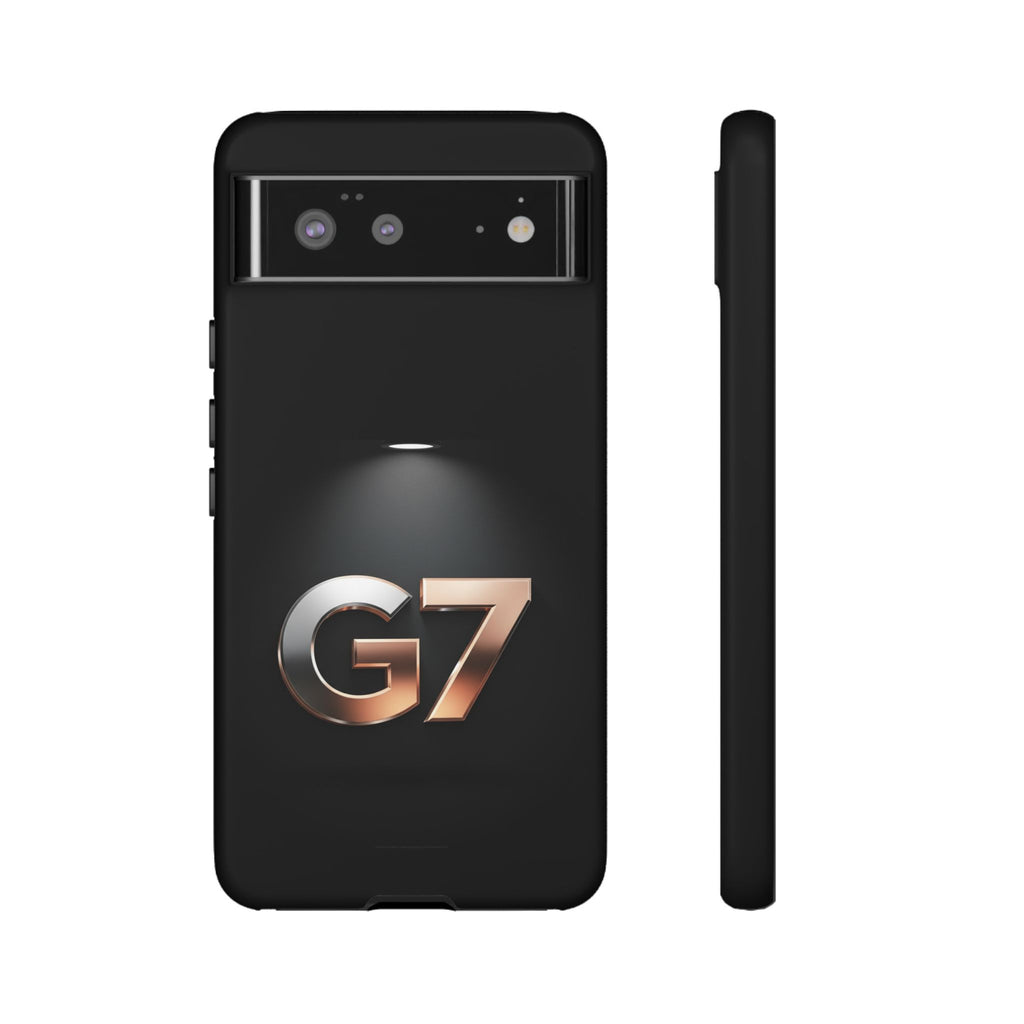 G7 Spotlight Tough Phone Case — Sleek Metallic Logo Protective Cover
