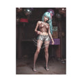 3D Anime Girls in Stilettos Matte Stretched Canvas 30’’ x 40’’ (Vertical) / 1.25’’ Canvas