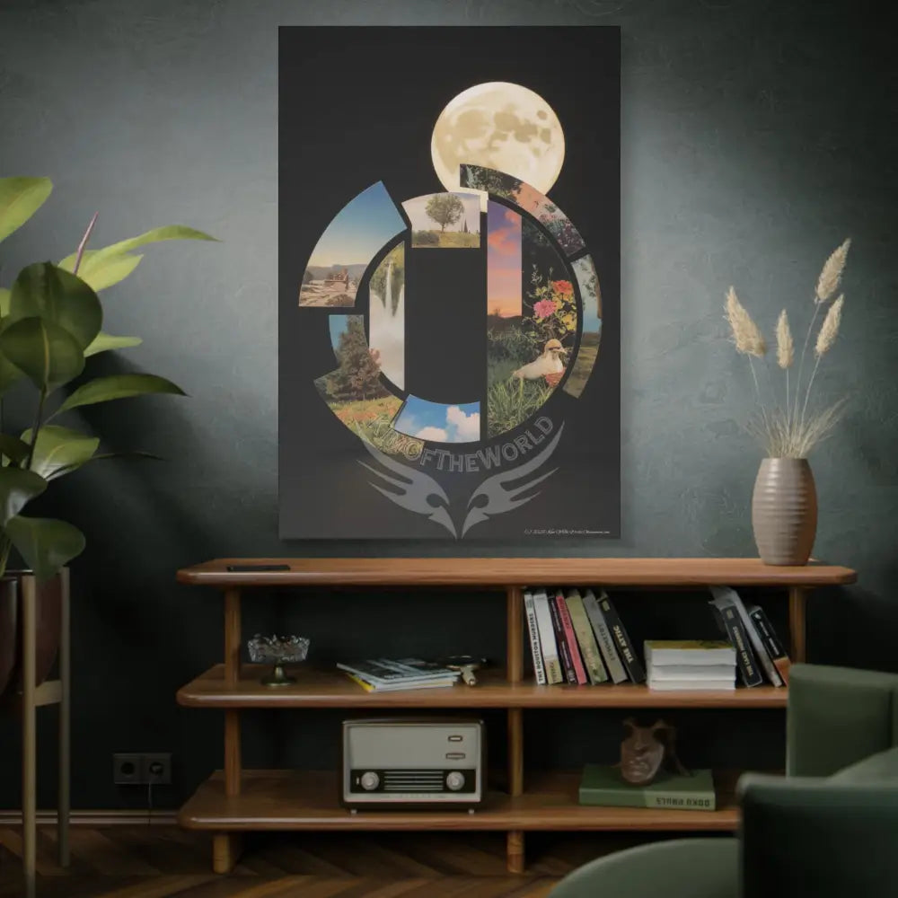 3D Black Block Multiverse Canvas Print — Dimensional Wall Art Canvas