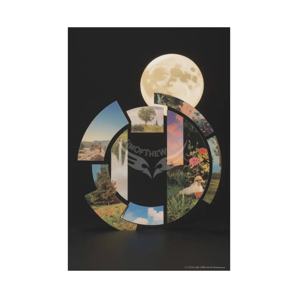 3D Black Block Multiverse Canvas Print — Dimensional Wall Art 40’’ x 60’’ (Vertical) / 1.25’’ Canvas