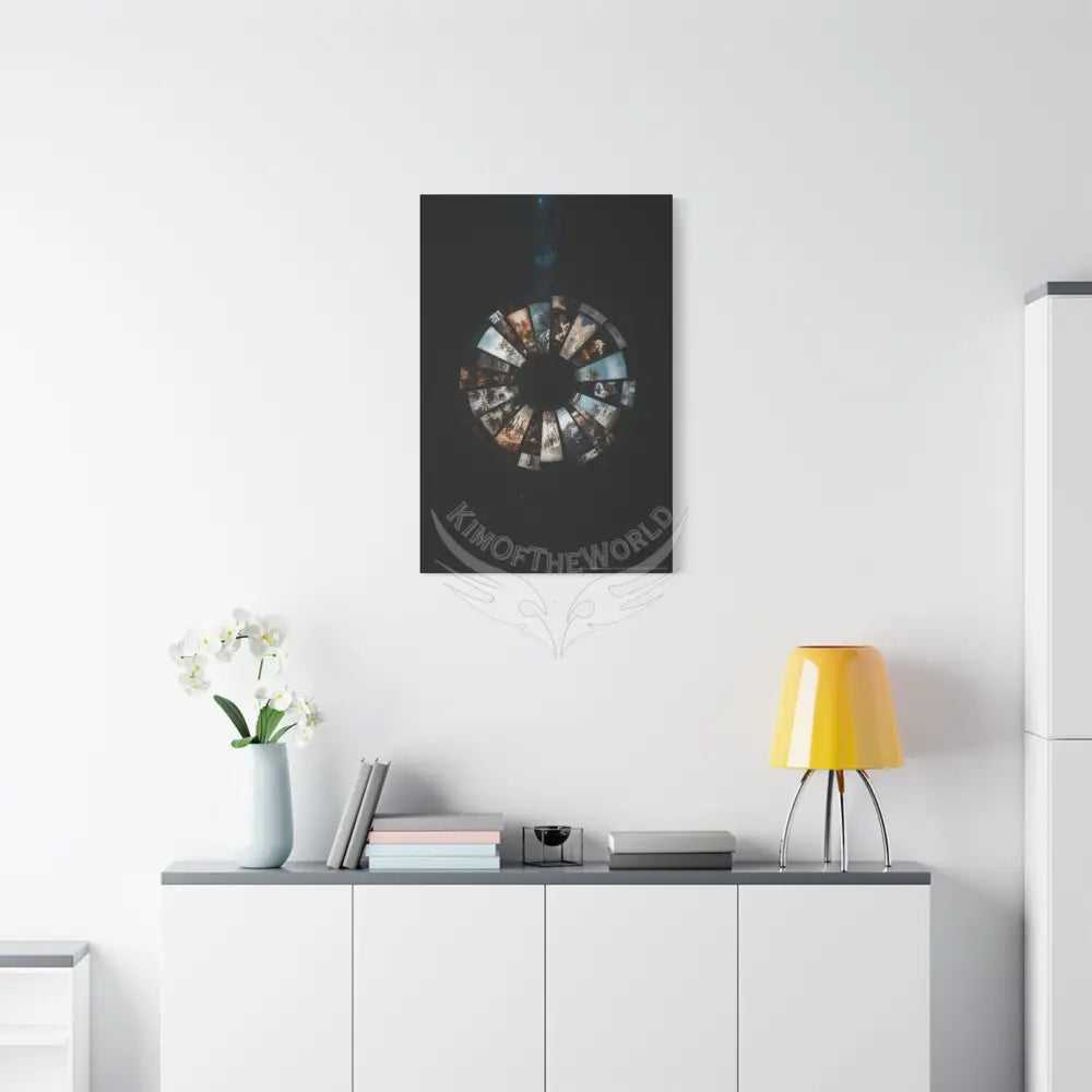3D Black Light Block Multiverse Canvas Print — Dimensional Wall Art Canvas