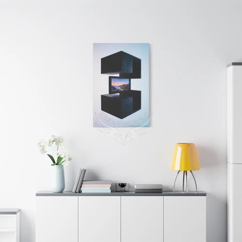 3D Black Light Block Multiverse Canvas Print — Dimensional Wall Art Canvas