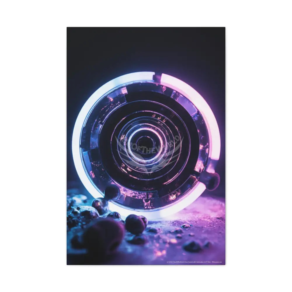 3D Black Light Block Multiverse Canvas Print — Dimensional Wall Art 24’’ x 36’’ (Vertical) / 1.25’’ Canvas