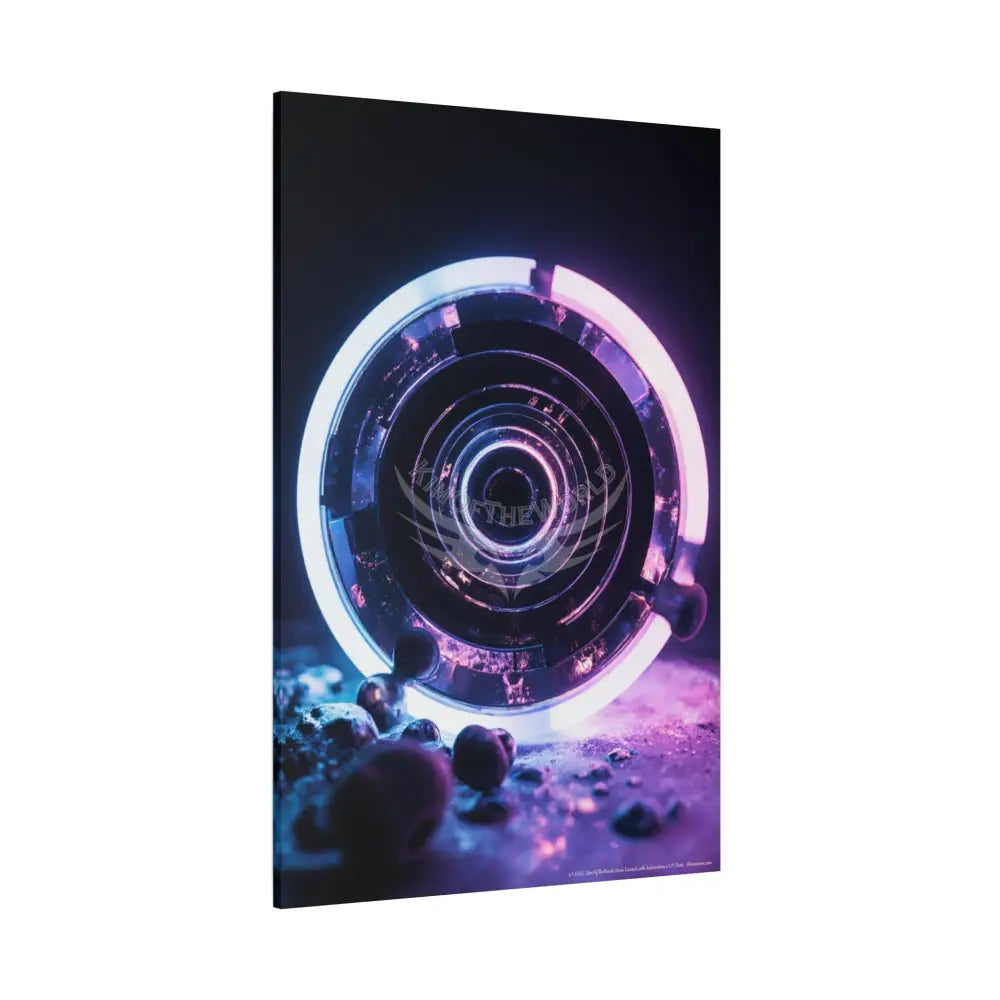 3D Black Light Block Multiverse Canvas Print — Dimensional Wall Art Canvas