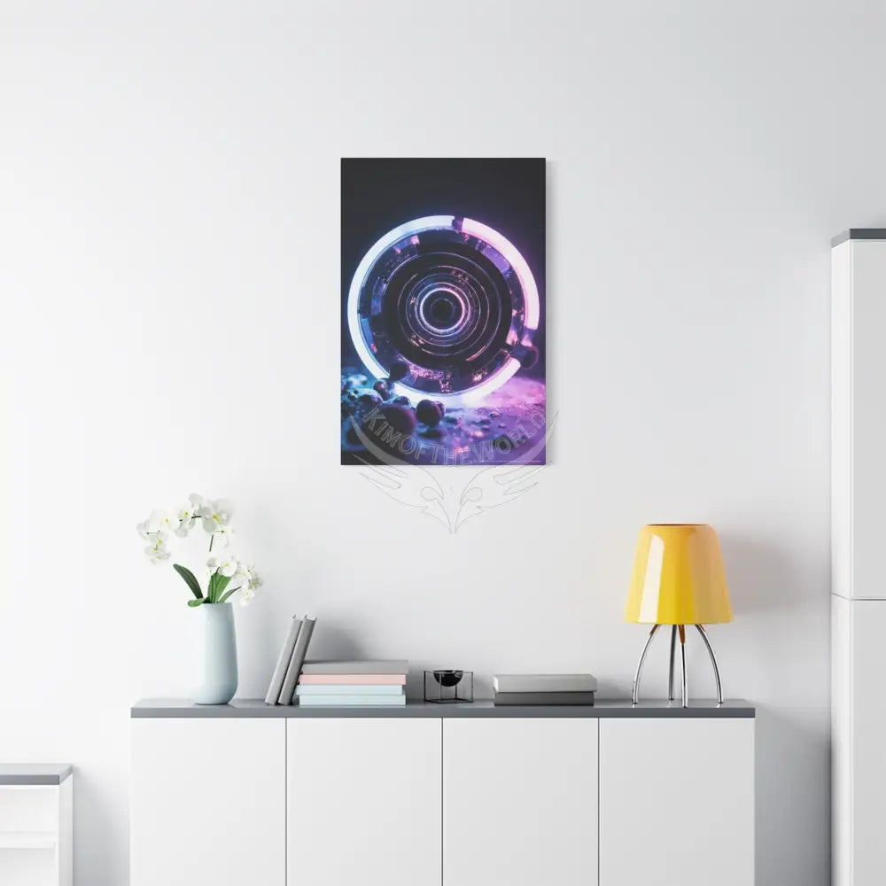 3D Black Light Block Multiverse Canvas Print — Dimensional Wall Art Canvas