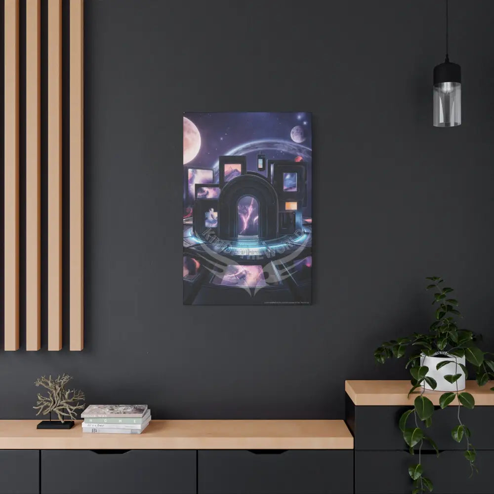 3D Black Light Block Multiverse Canvas Print — Dimensional Wall Art Canvas