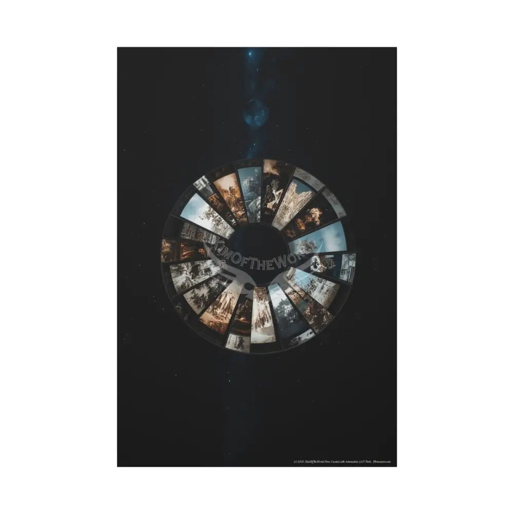 3D Black Light Block Multiverse Canvas Print — Dimensional Wall Art 40’’ x 60’’ (Vertical) / 1.25’’ Canvas