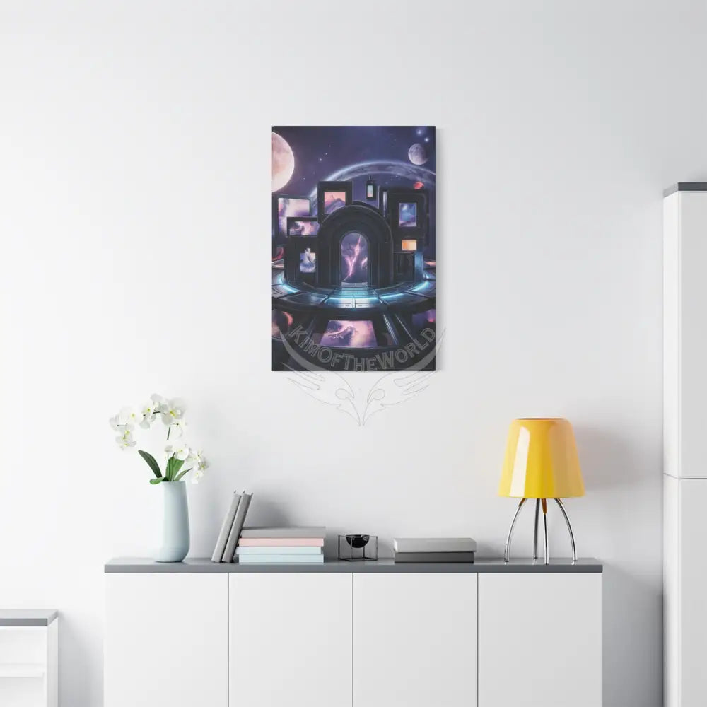 3D Black Light Block Multiverse Canvas Print — Dimensional Wall Art Canvas