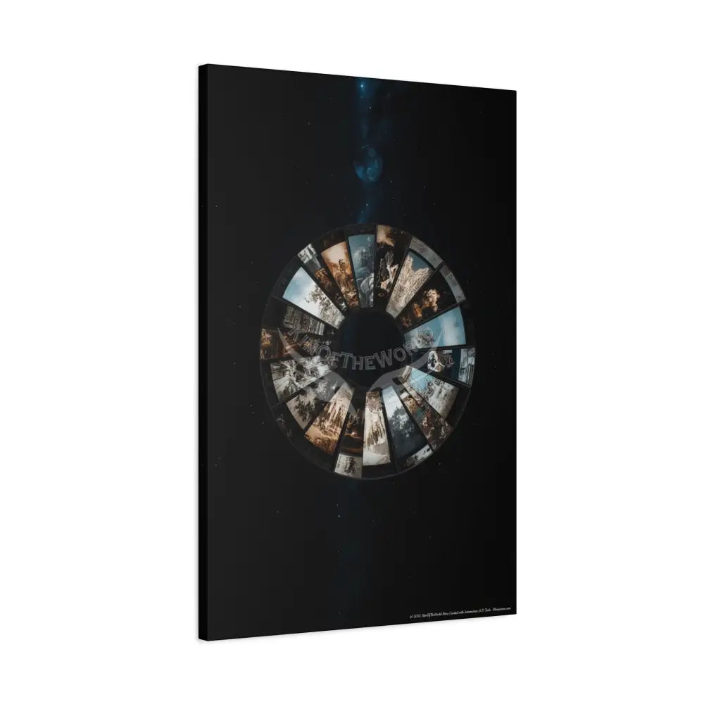 3D Black Light Block Multiverse Canvas Print — Dimensional Wall Art Canvas